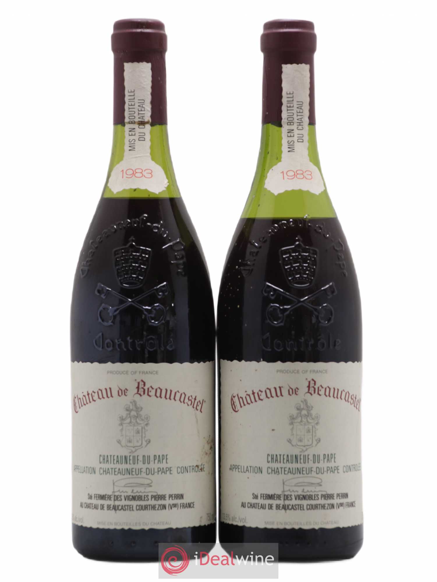 Châteauneuf-du-Pape Château de Beaucastel Famille Perrin 1983 - Lot de 2 bouteilles - 0