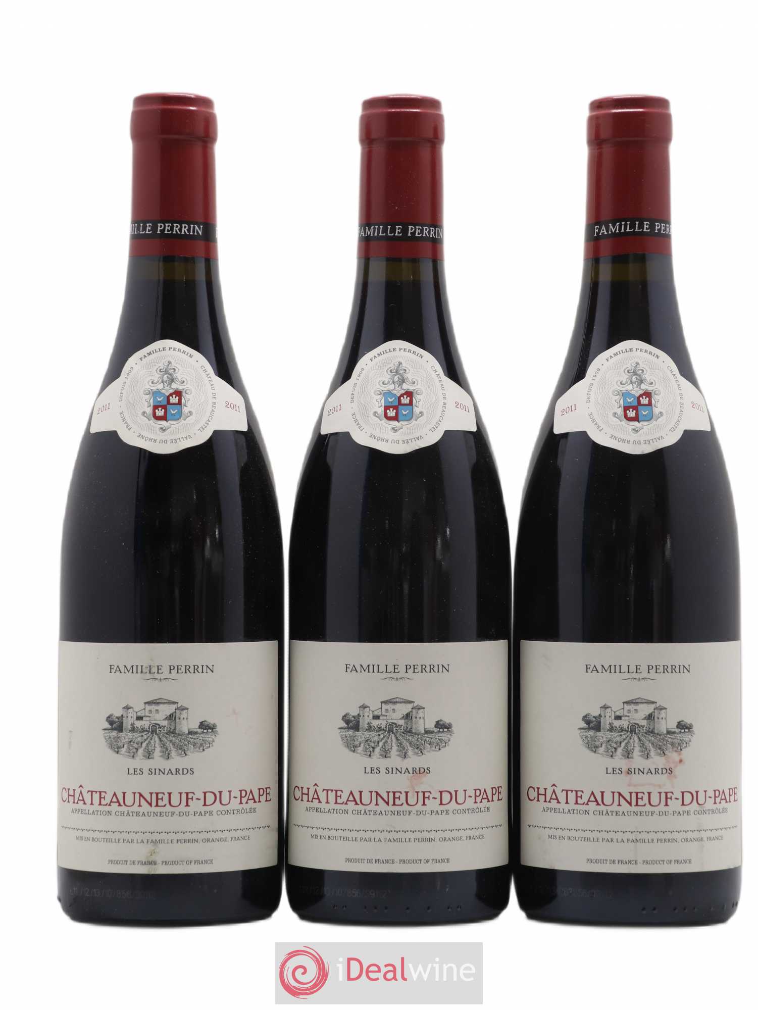 Châteauneuf-du-Pape Les Sinards Perrin 2011 - Posten von 3 Flaschen - 0