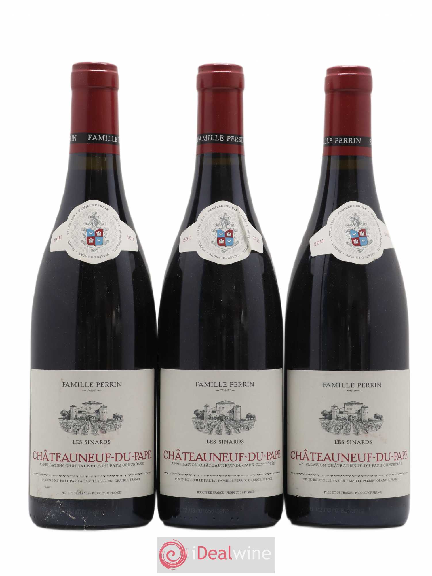 Châteauneuf-du-Pape Les Sinards Perrin 2011 - Lot de 3 bouteilles - 0