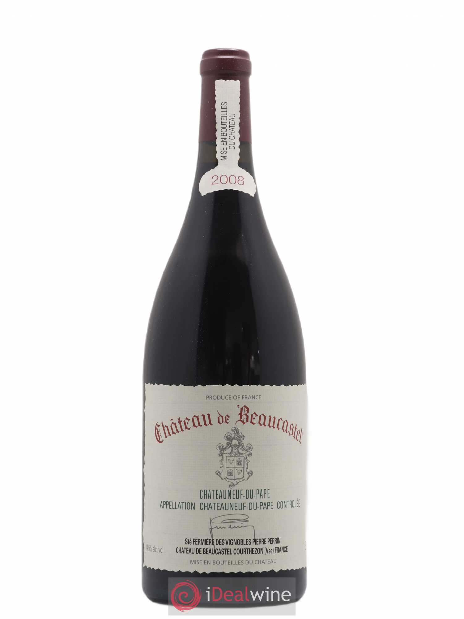 Châteauneuf-du-Pape Château de Beaucastel Famille Perrin 2008 - Lot de 1 magnum - 0