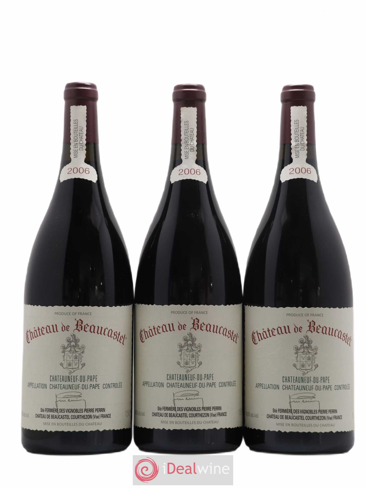 Châteauneuf-du-Pape Château de Beaucastel Famille Perrin 2006 - Lot de 6 magnums - 1