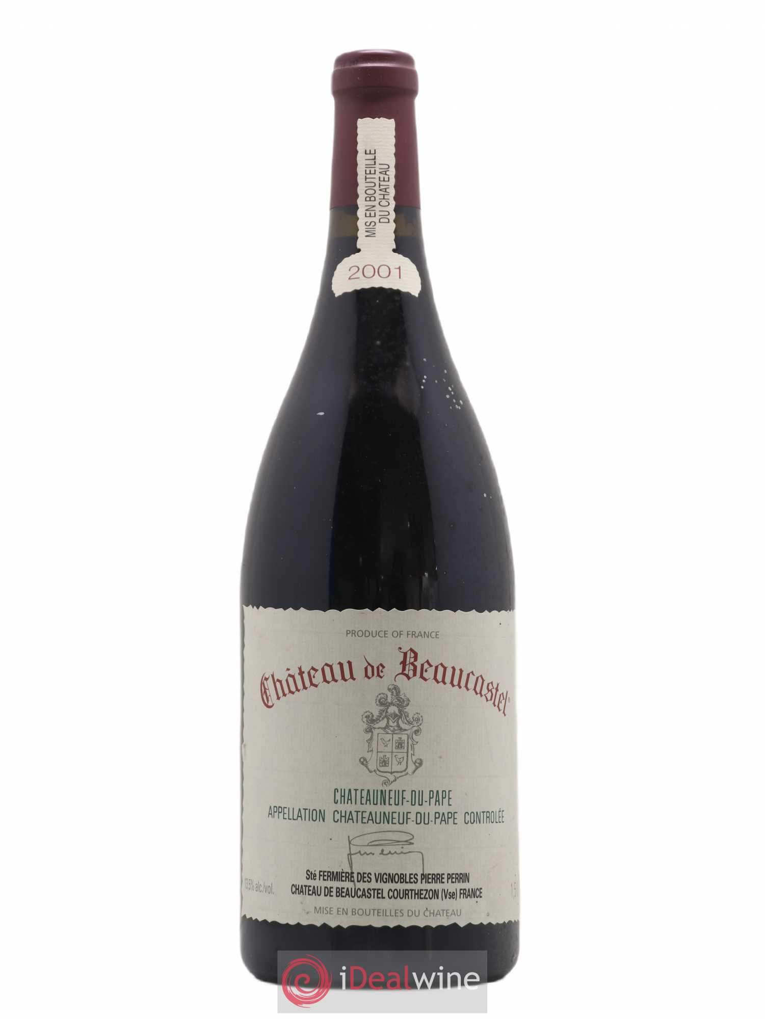 Châteauneuf-du-Pape Château de Beaucastel Famille Perrin 2001 - Lot de 1 magnum - 0