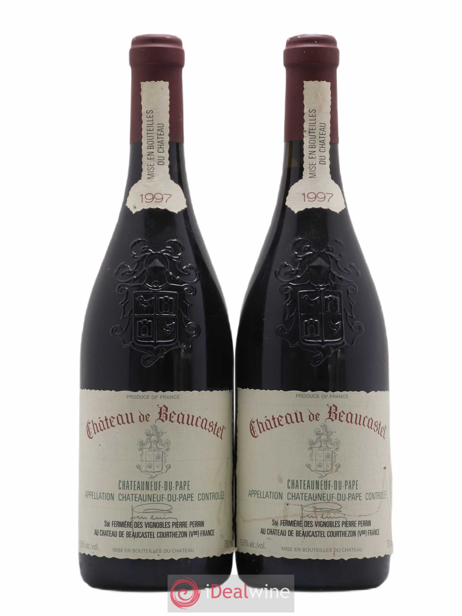 Châteauneuf-du-Pape Château de Beaucastel Famille Perrin 1997 - Lot de 2 bouteilles - 0