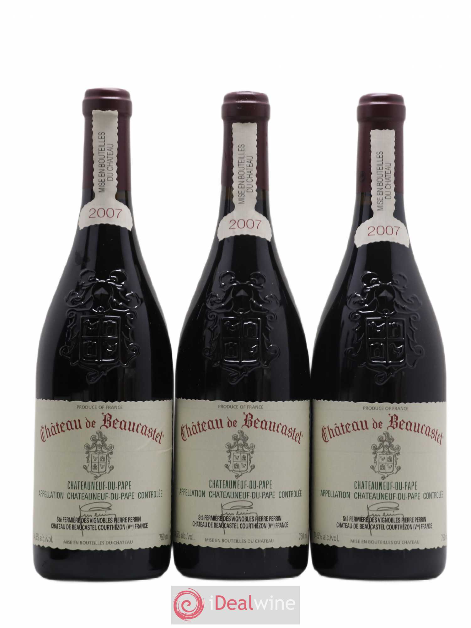 Châteauneuf-du-Pape Château de Beaucastel Famille Perrin 2007 - Lot de 6 bouteilles - 1