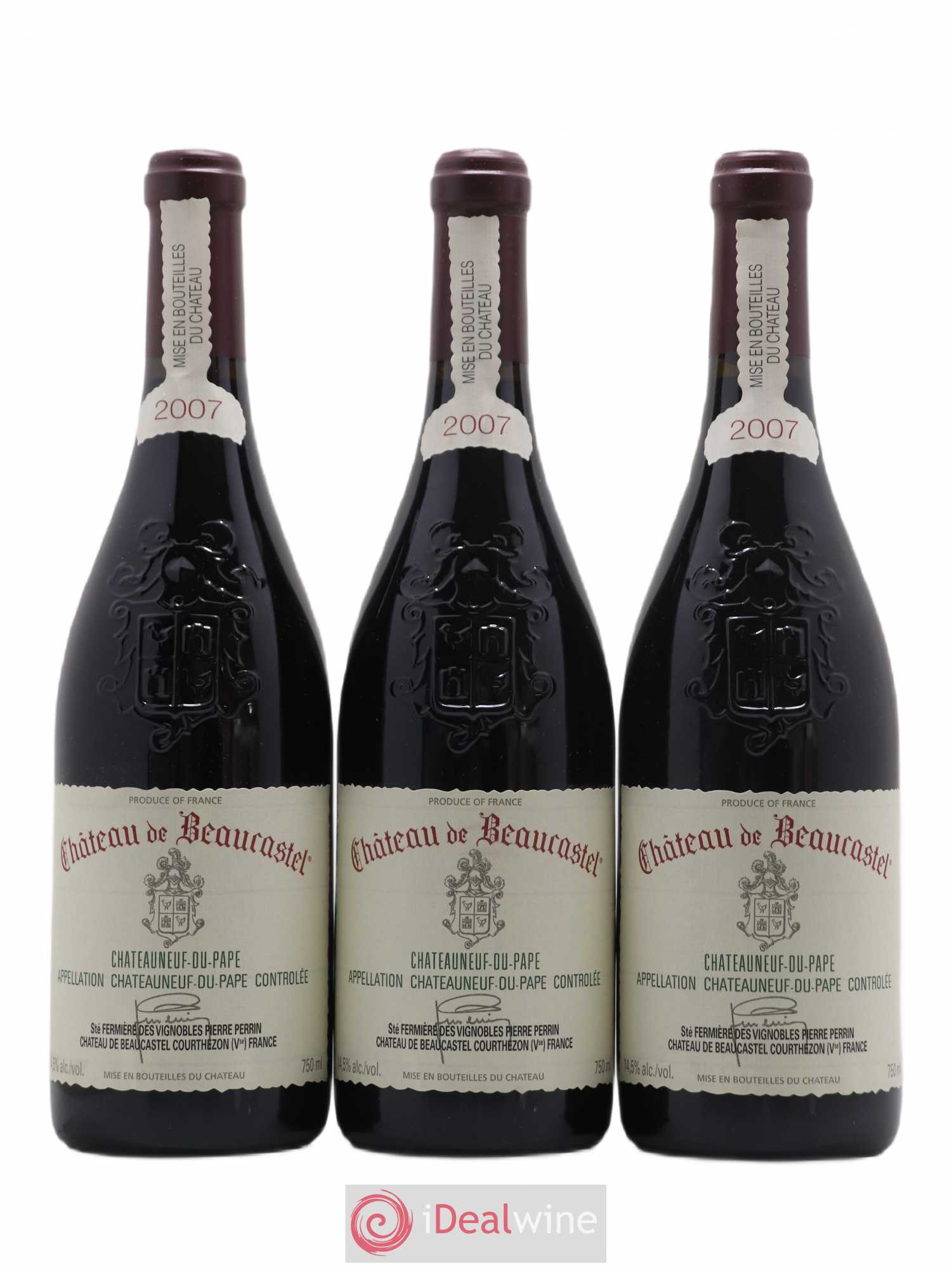 Châteauneuf-du-Pape Château de Beaucastel Famille Perrin 2007 - Lot de 6 bouteilles - 2