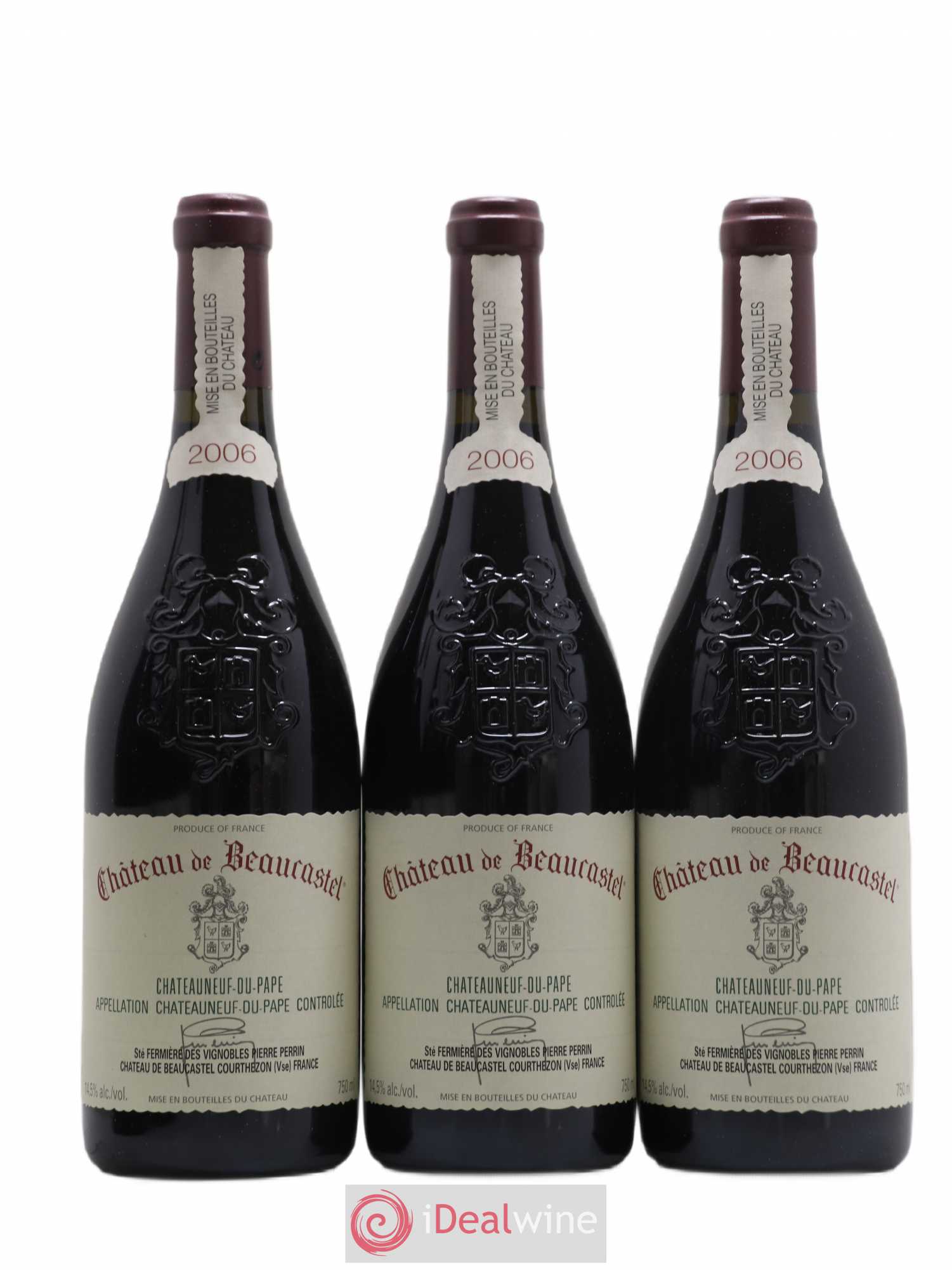 Châteauneuf-du-Pape Château de Beaucastel Famille Perrin 2006 - Lot de 6 bouteilles - 1