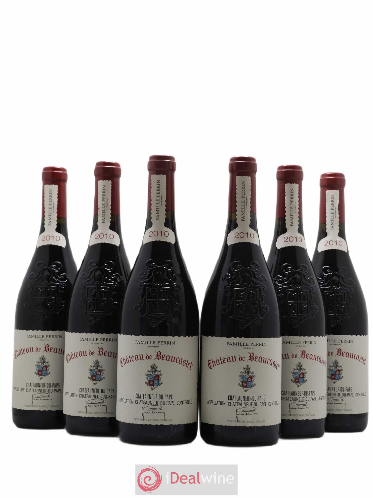 Châteauneuf-du-Pape Château de Beaucastel Famille Perrin 2010 - Lot de 6 bouteilles - 0