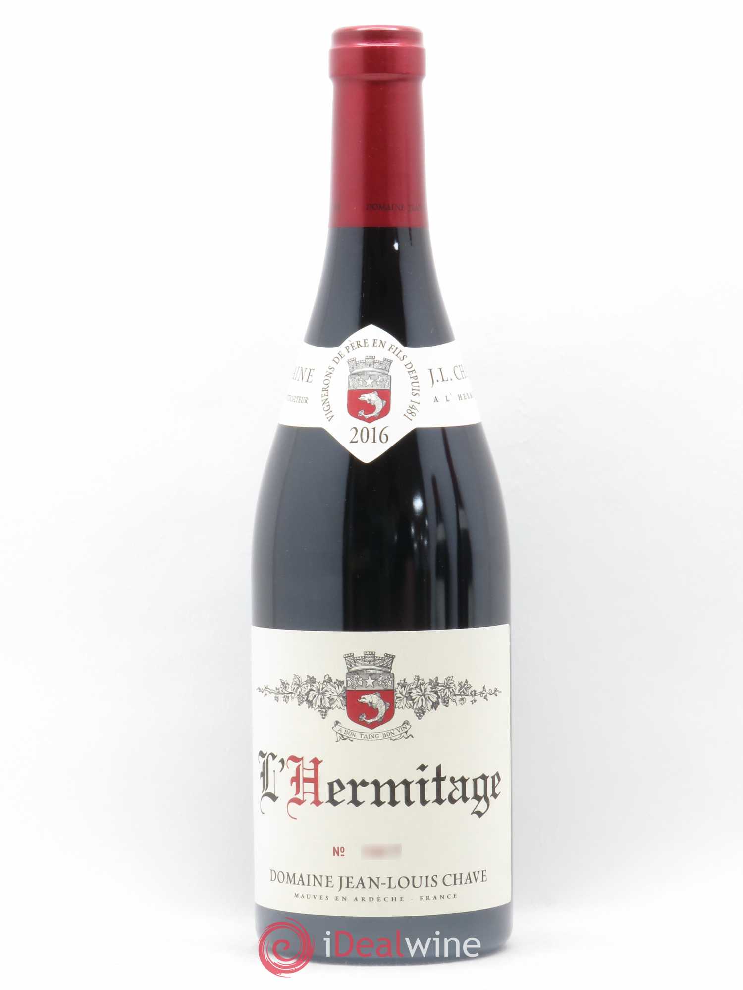 Hermitage Jean-Louis Chave 2016 - Lot de 1 bouteille - 0