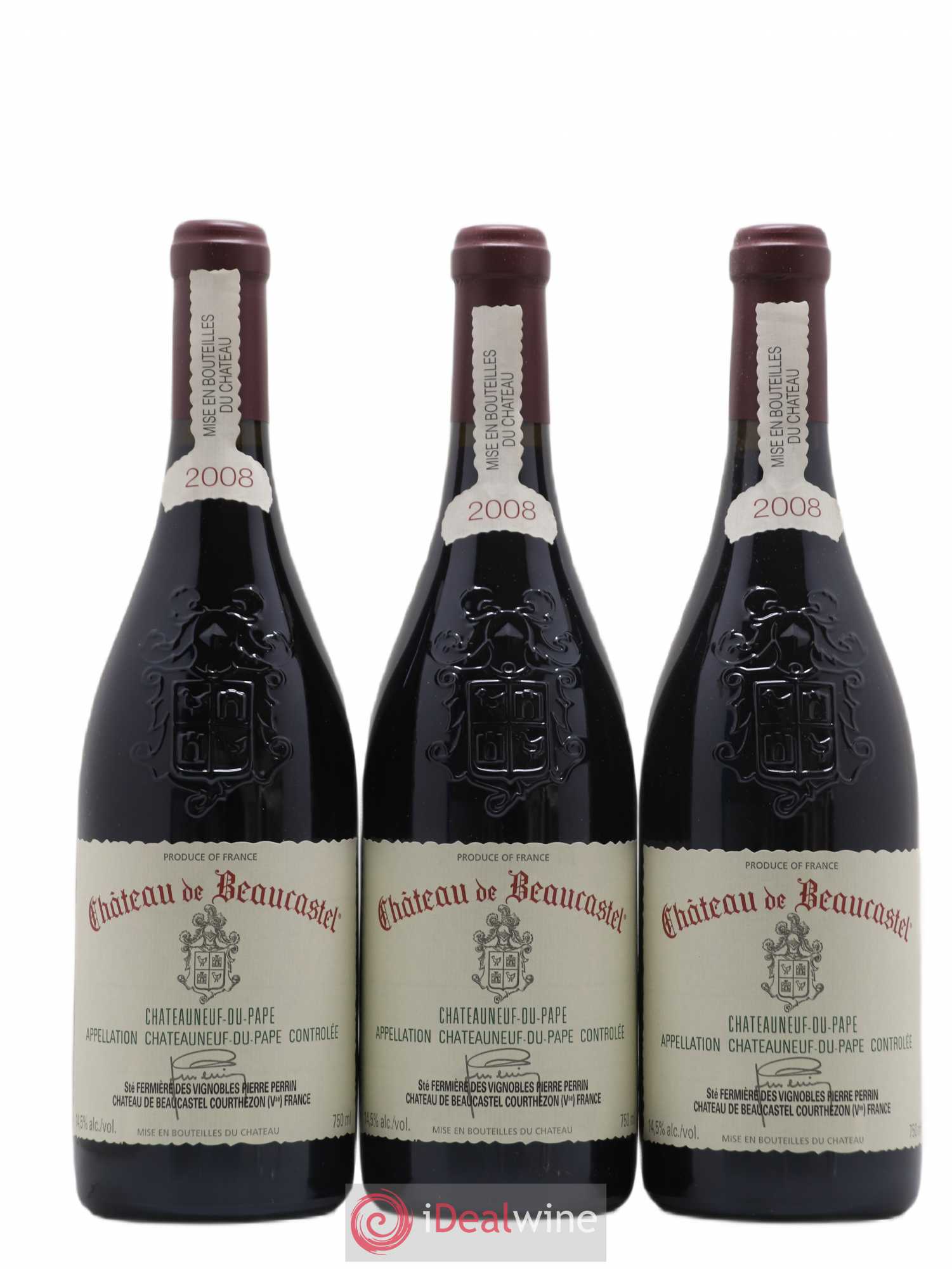 Châteauneuf-du-Pape Château de Beaucastel Famille Perrin 2008 - Lot de 6 bouteilles - 2