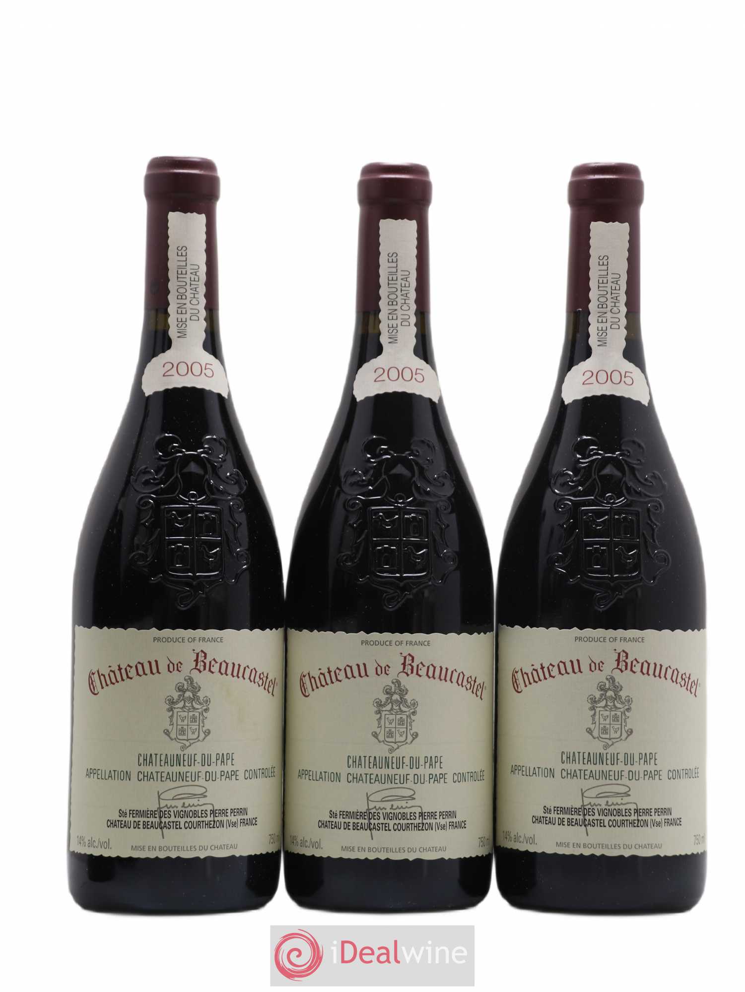 Châteauneuf-du-Pape Château de Beaucastel Famille Perrin 2005 - Lot de 6 bouteilles - 1
