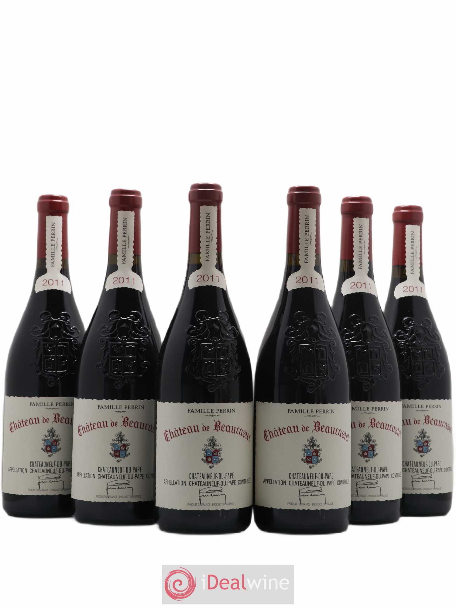 Châteauneuf-du-Pape Château de Beaucastel Famille Perrin 2011 - Lot de 6 bouteilles - 0