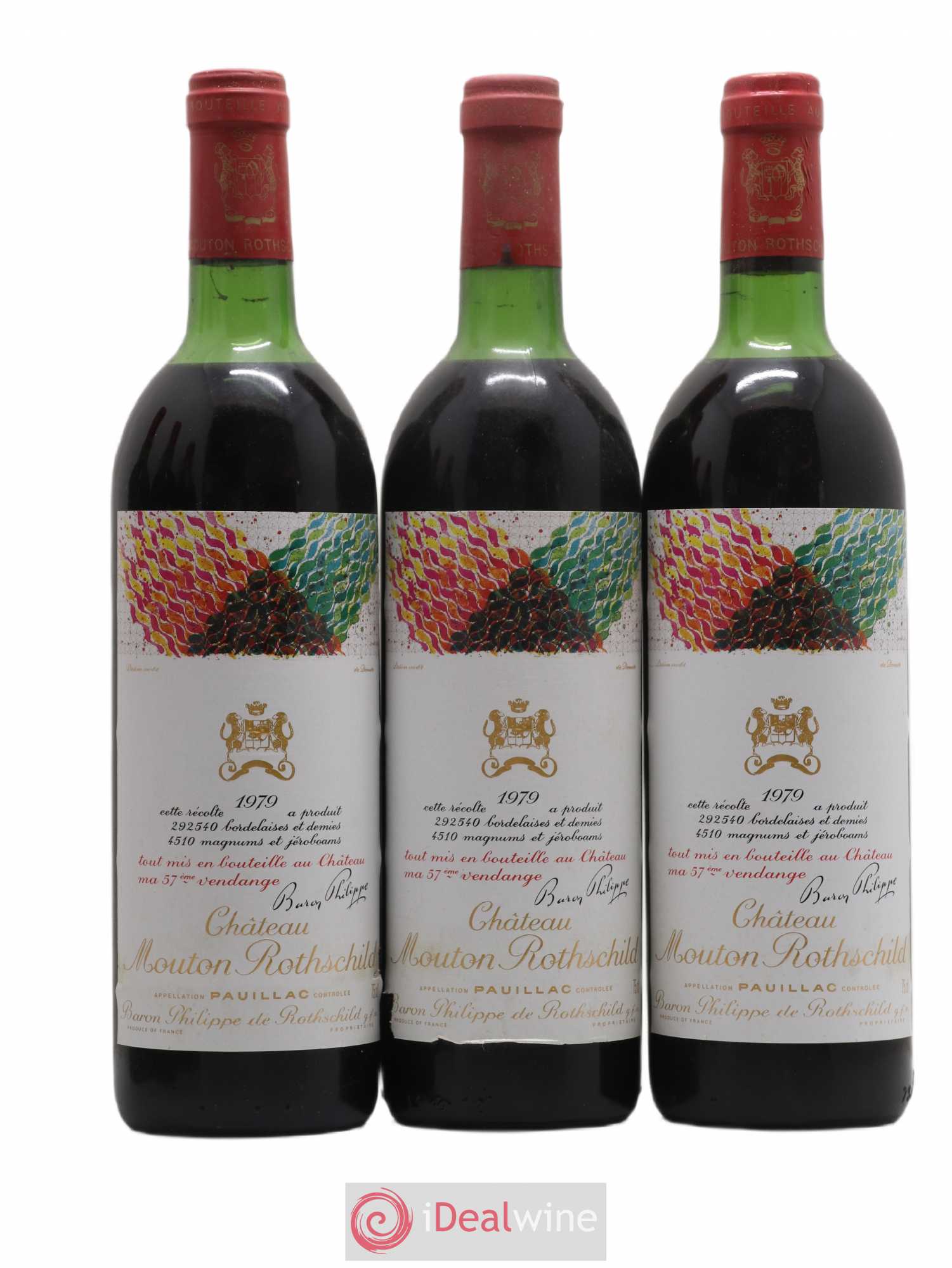 Château Mouton Rothschild 1er Grand Cru Classé 1979 - Lot de 12 bouteilles - 3