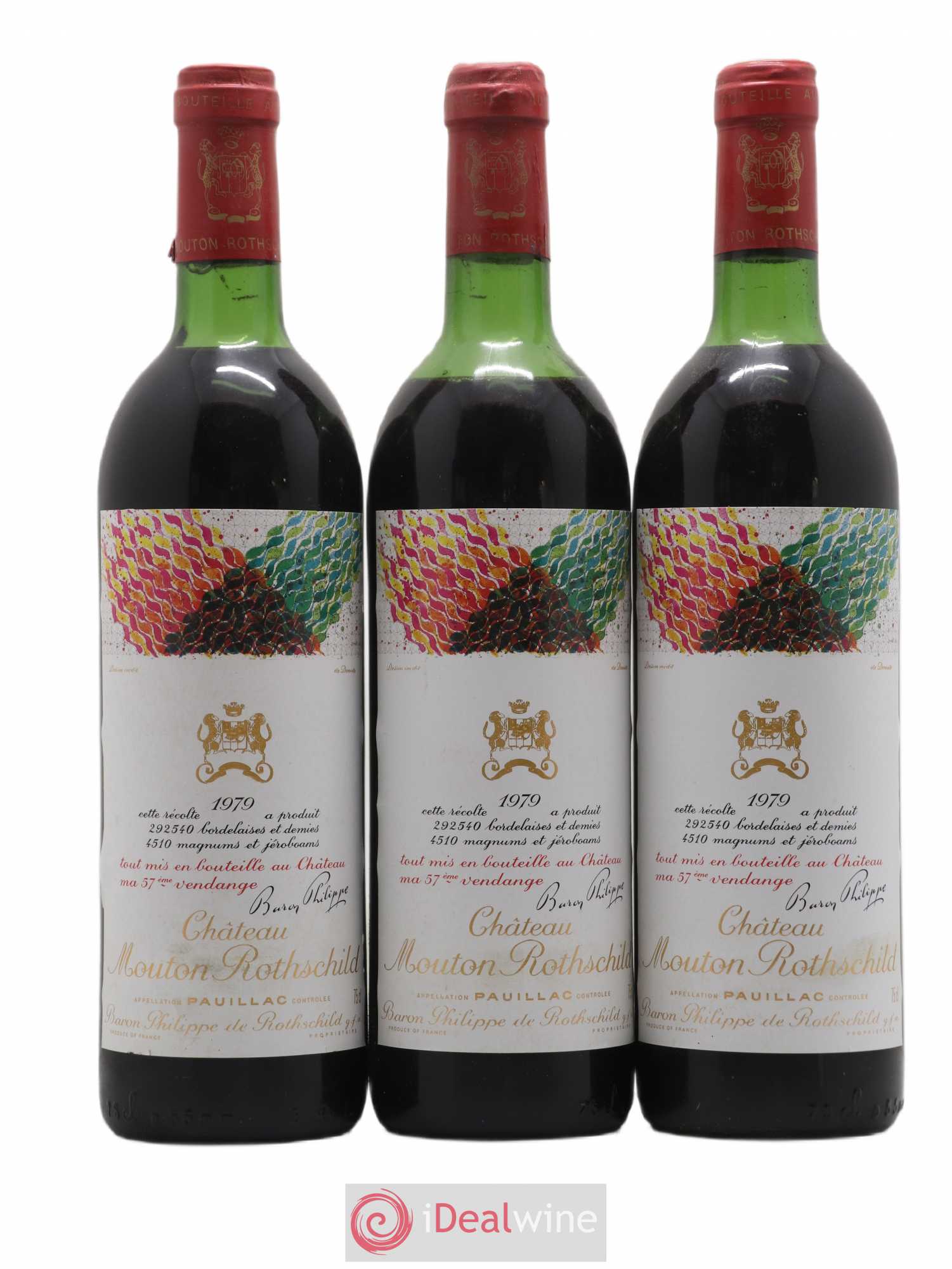 Château Mouton Rothschild 1er Grand Cru Classé 1979 - Lot de 12 bouteilles - 4