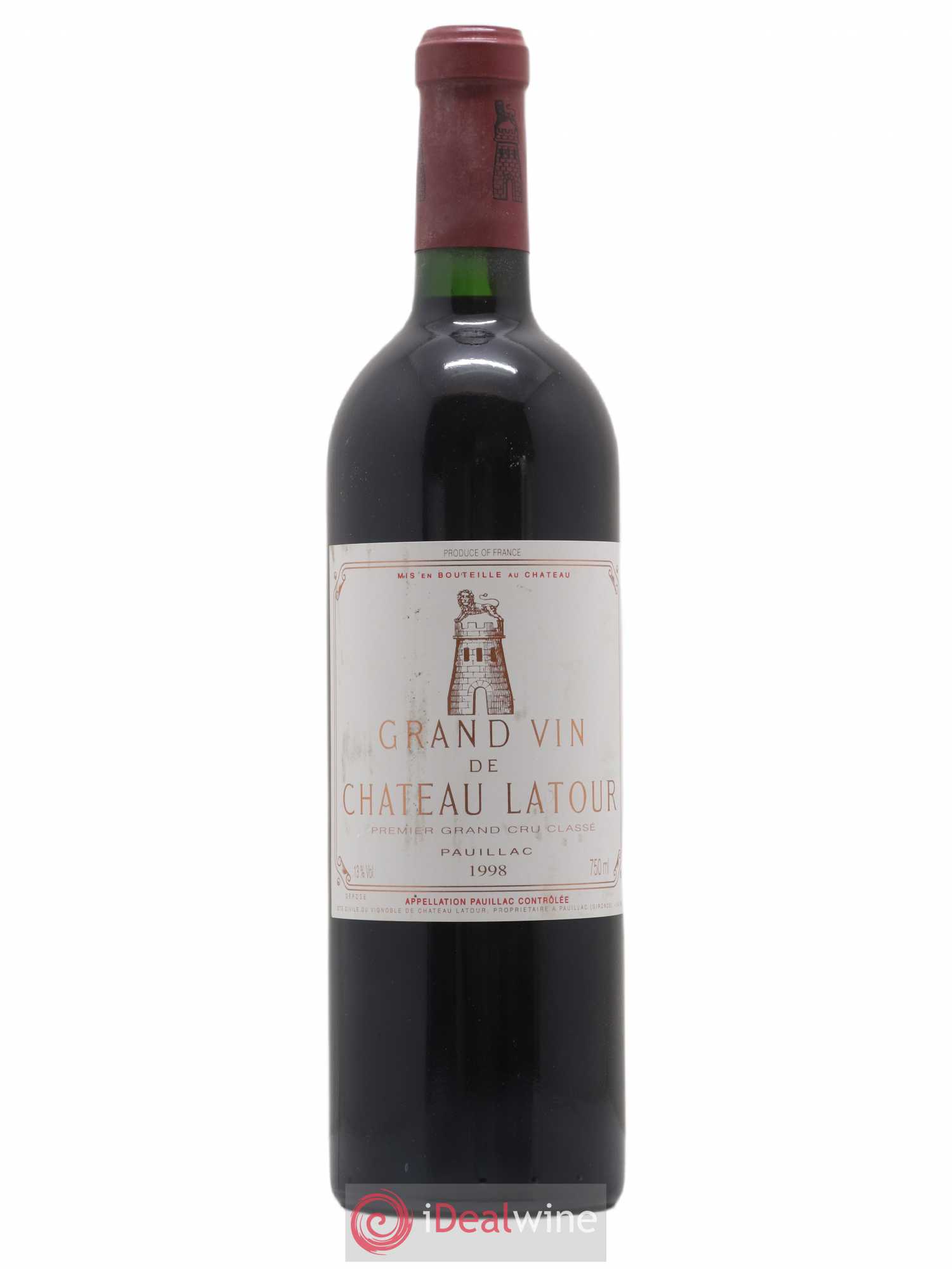 Château Latour 1er Grand Cru Classé 1998 - Lot de 1 bouteille - 0