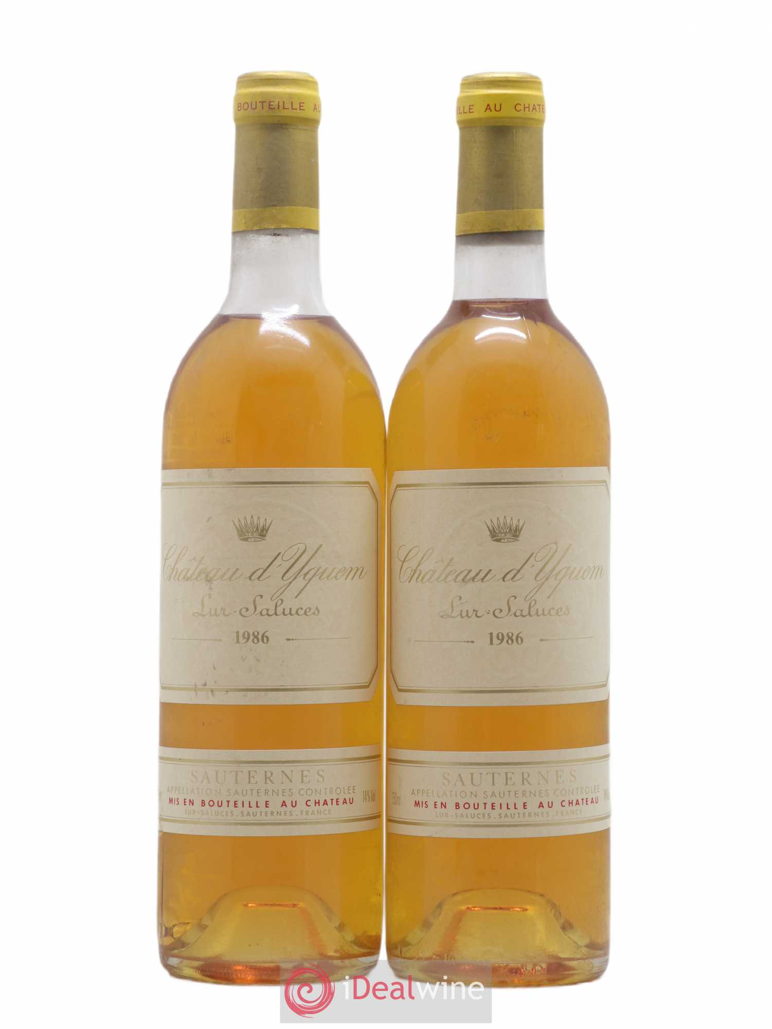 Château d' Yquem 1er Cru Classé Supérieur 1986 - Lotto di 2 bottiglie - 0