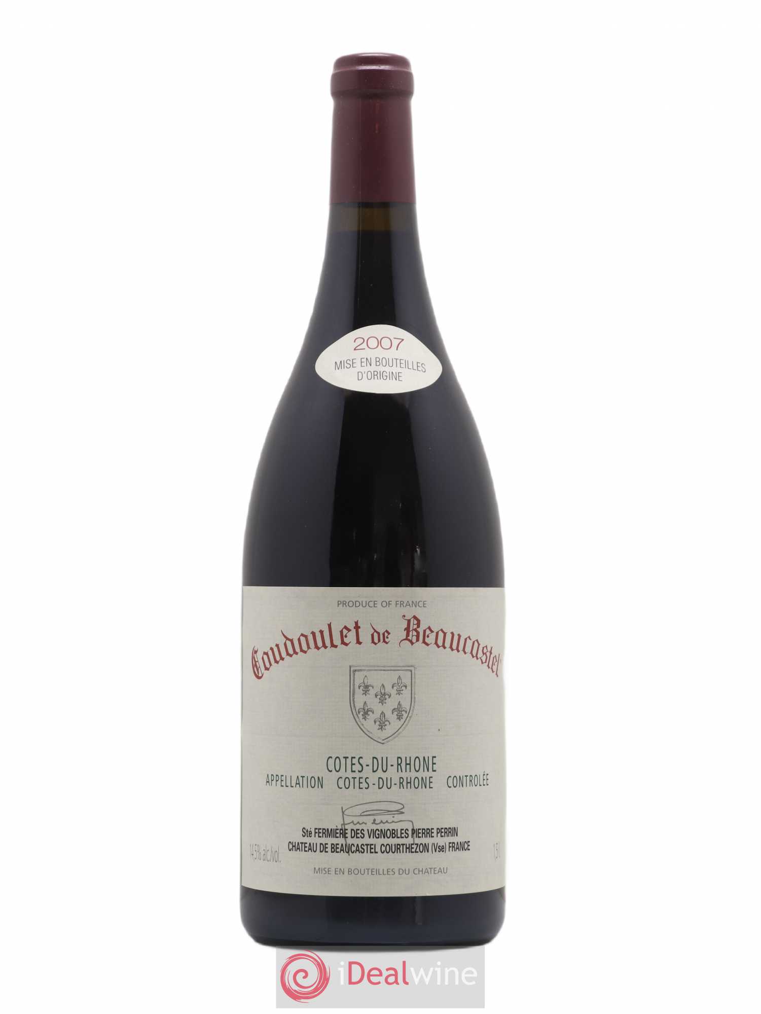 Côtes-du-Rhône Coudoulet de Beaucastel Famille Perrin 2007 - Lot de 1 magnum - 0