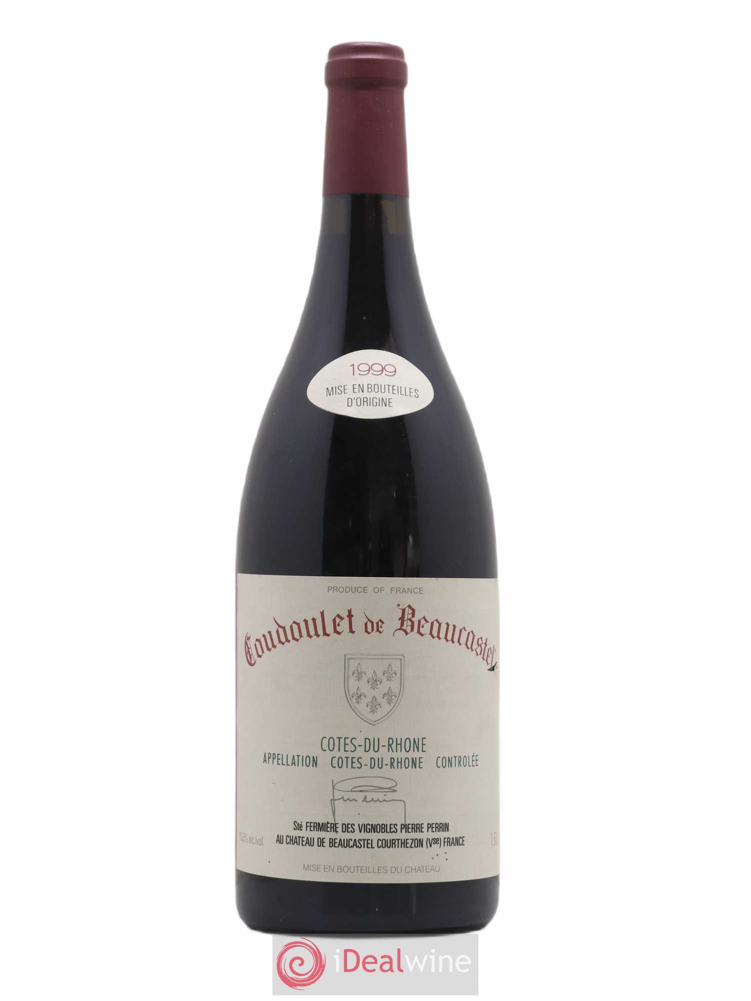 Côtes-du-Rhône Coudoulet de Beaucastel Famille Perrin 1999 - Lot de 1 magnum - 0