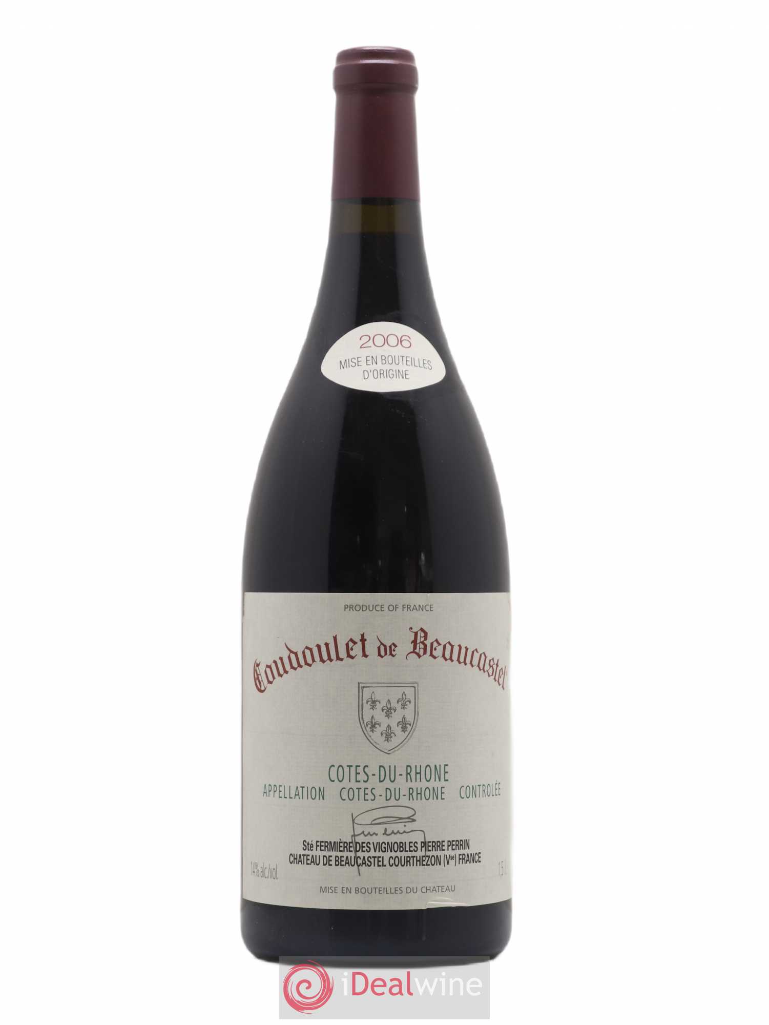 Côtes-du-Rhône Coudoulet de Beaucastel Famille Perrin 2006 - Lot de 1 magnum - 0