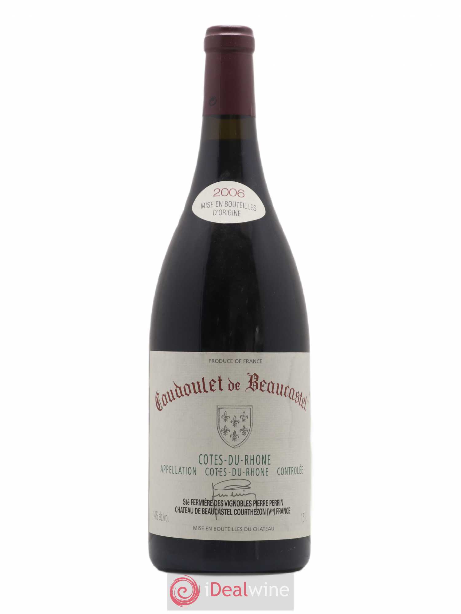 Côtes-du-Rhône Coudoulet de Beaucastel Famille Perrin 2006 - Lot de 1 magnum - 0