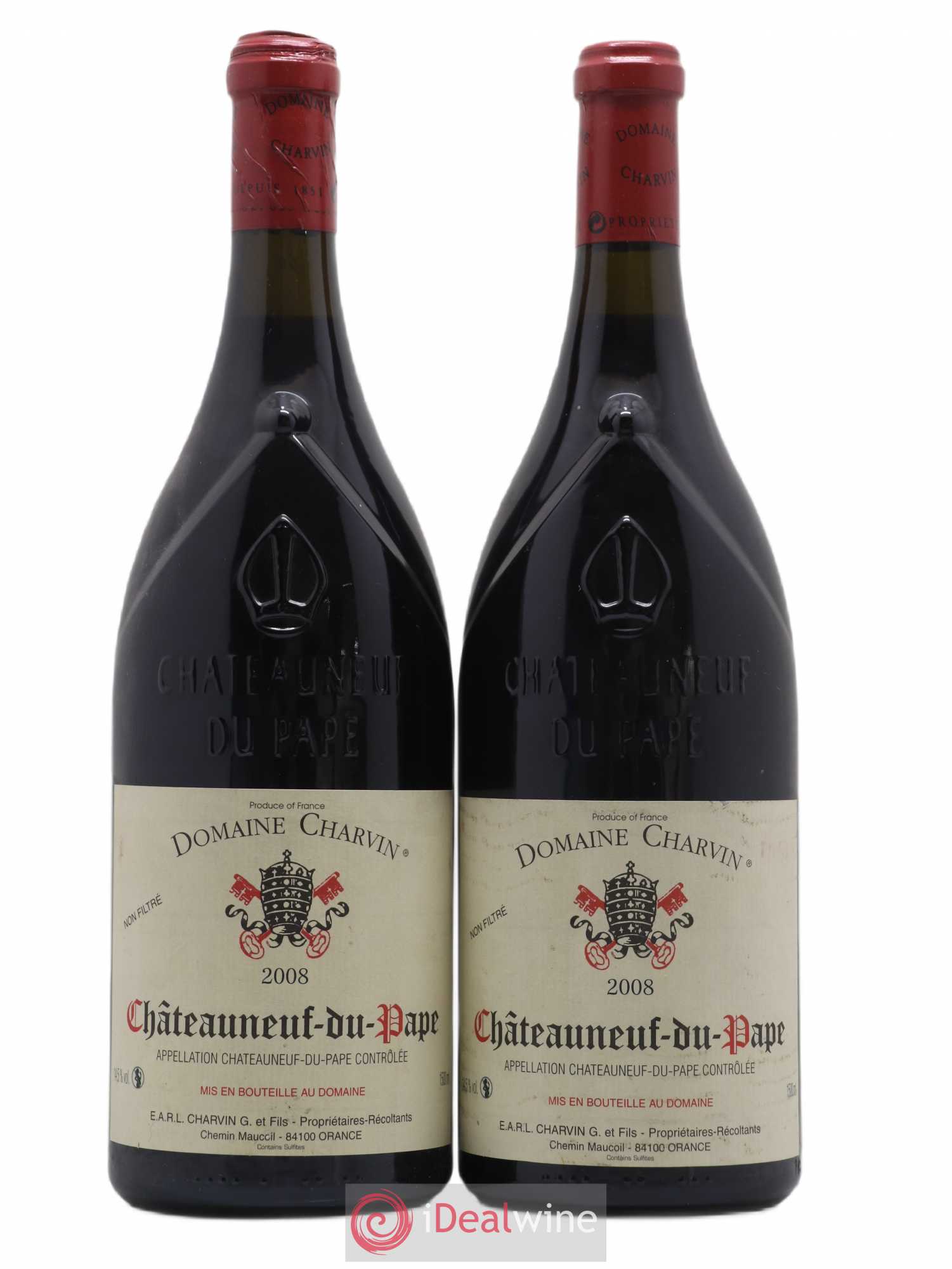 Châteauneuf-du-Pape Charvin (Domaine) 2008 - Lot of 2 magnums - 0