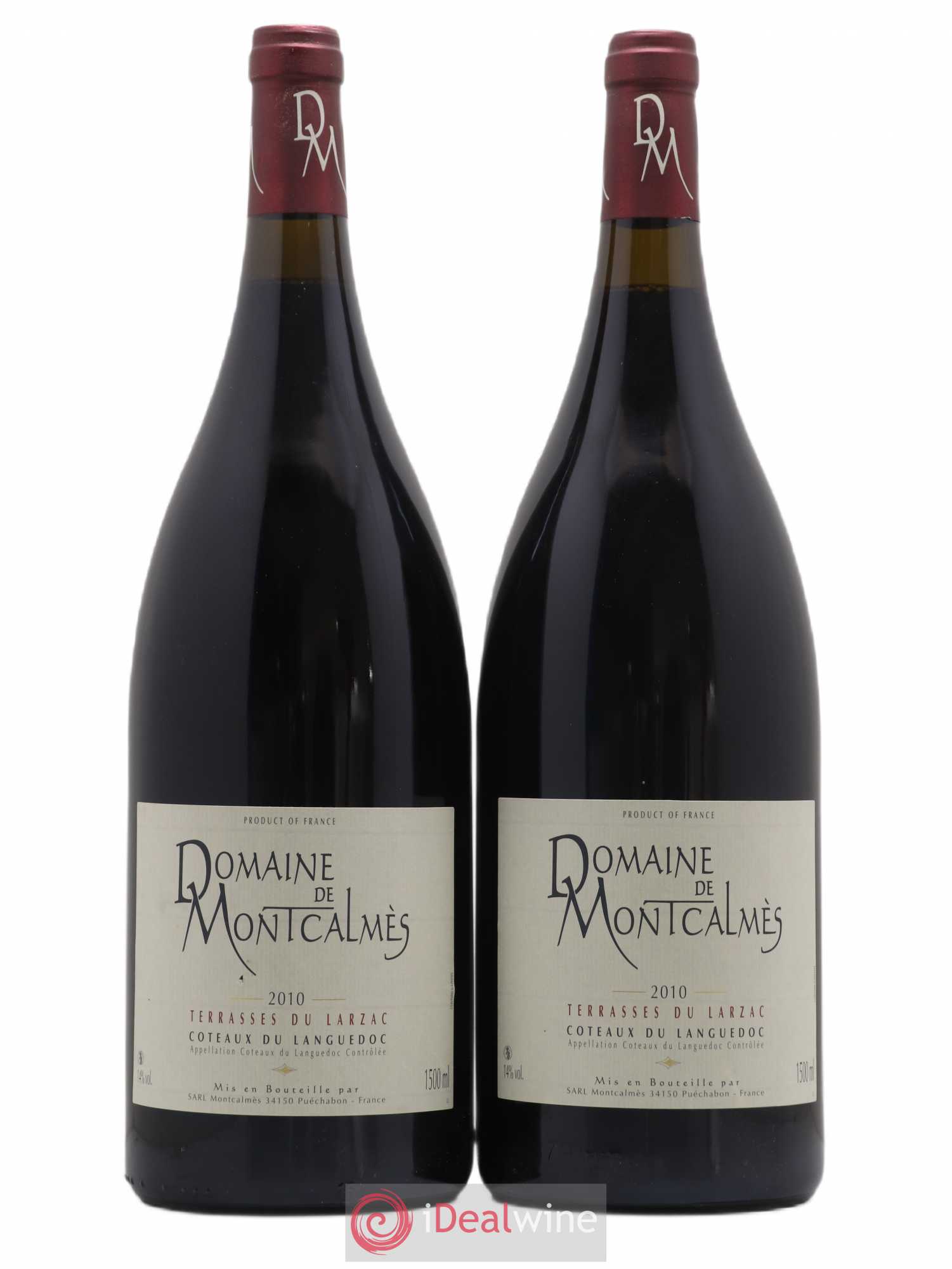 Terrasses du Larzac Domaine de Montcalmès Frédéric Pourtalié 2010 - Lot de 2 magnums - 0