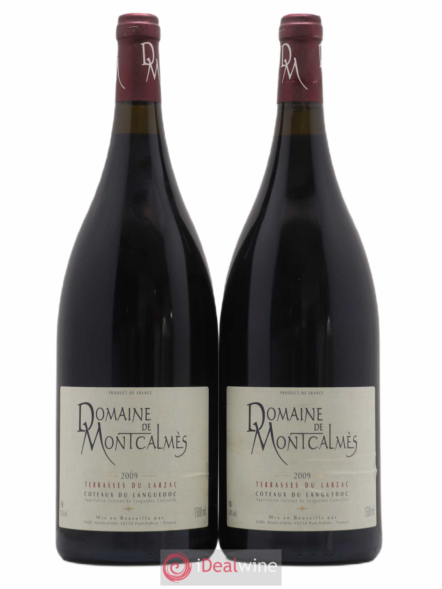 Terrasses du Larzac Domaine de Montcalmès Frédéric Pourtalié 2009 - Lot de 2 magnums - 0