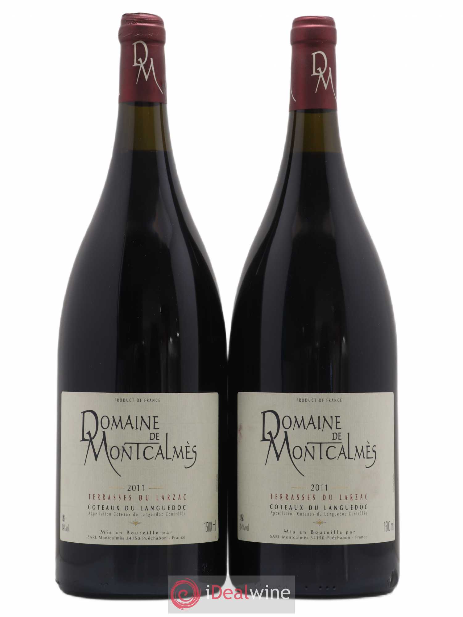 Terrasses du Larzac Domaine de Montcalmès Frédéric Pourtalié 2011 - Lot de 2 magnums - 0