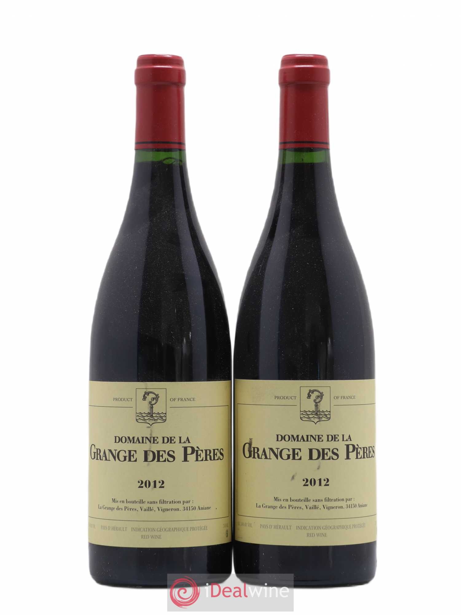 Pays d'Hérault Grange des Pères Laurent Vaillé 2012 - Lot de 2 bouteilles - 0