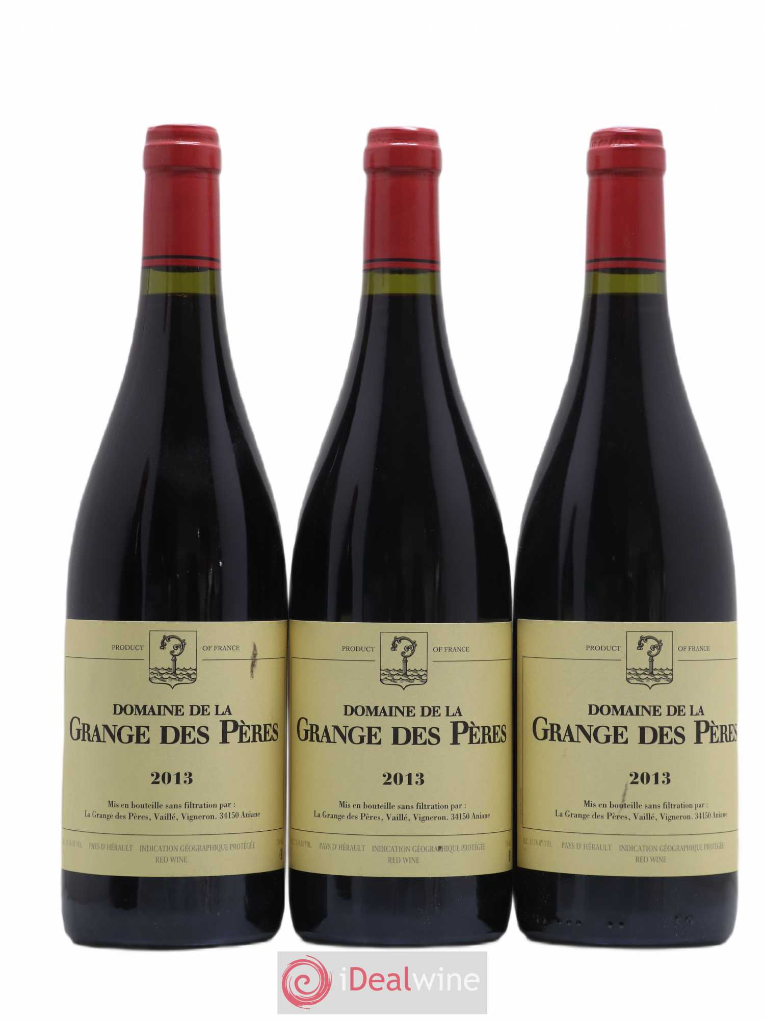 Pays d'Hérault Grange des Pères Laurent Vaillé 2013 - Lot de 3 bouteilles - 0