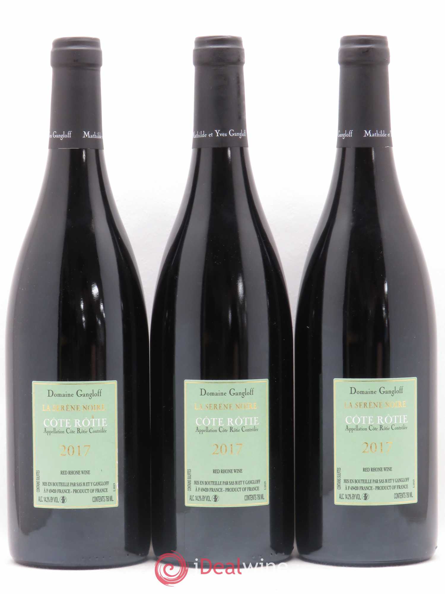 Côte-Rôtie La Sereine Noire Gangloff (Domaine) 2017 - Lot de 3 bouteilles - 1
