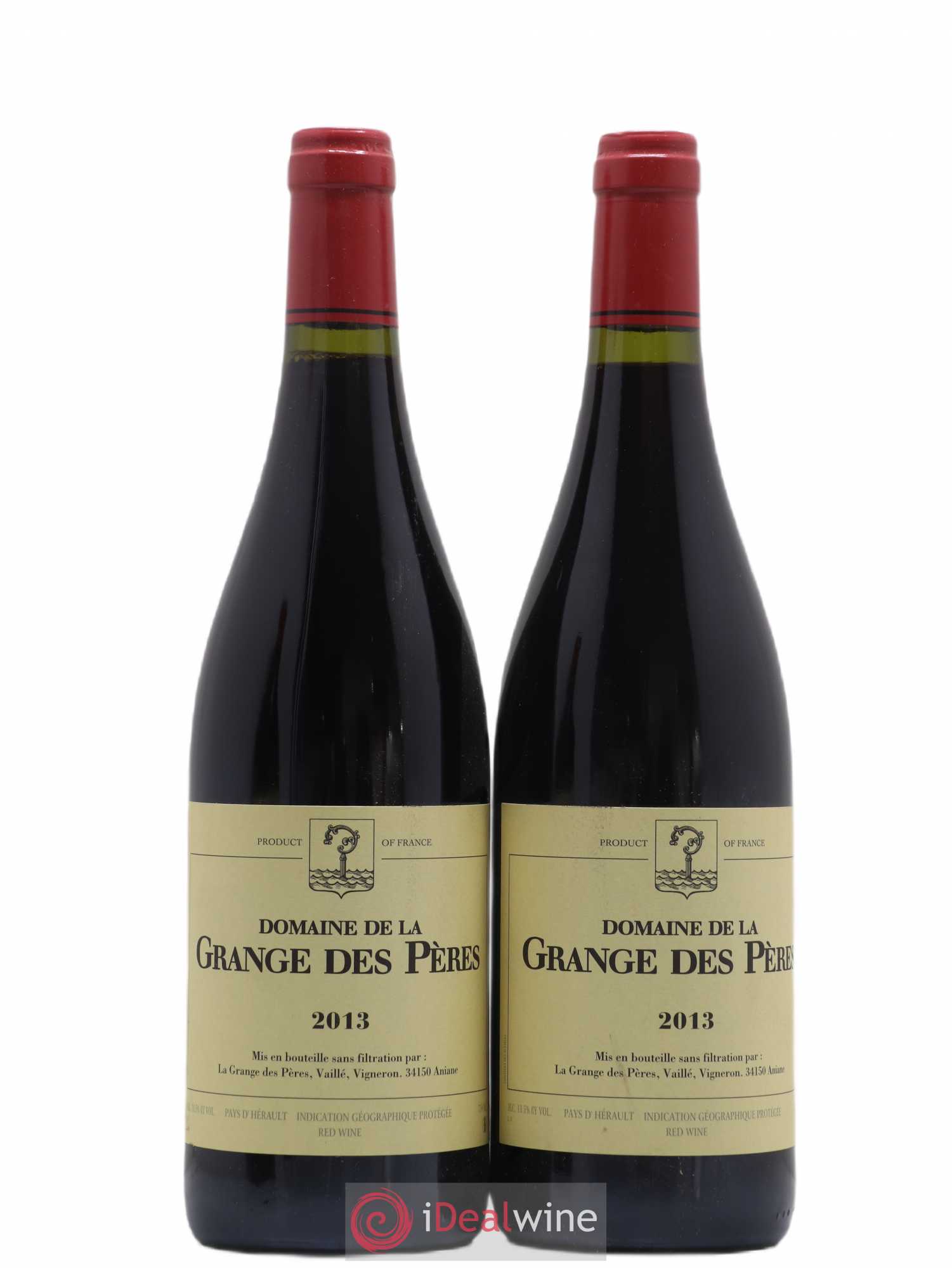 Pays d'Hérault Grange des Pères Laurent Vaillé 2013 - Lot de 2 bouteilles - 0