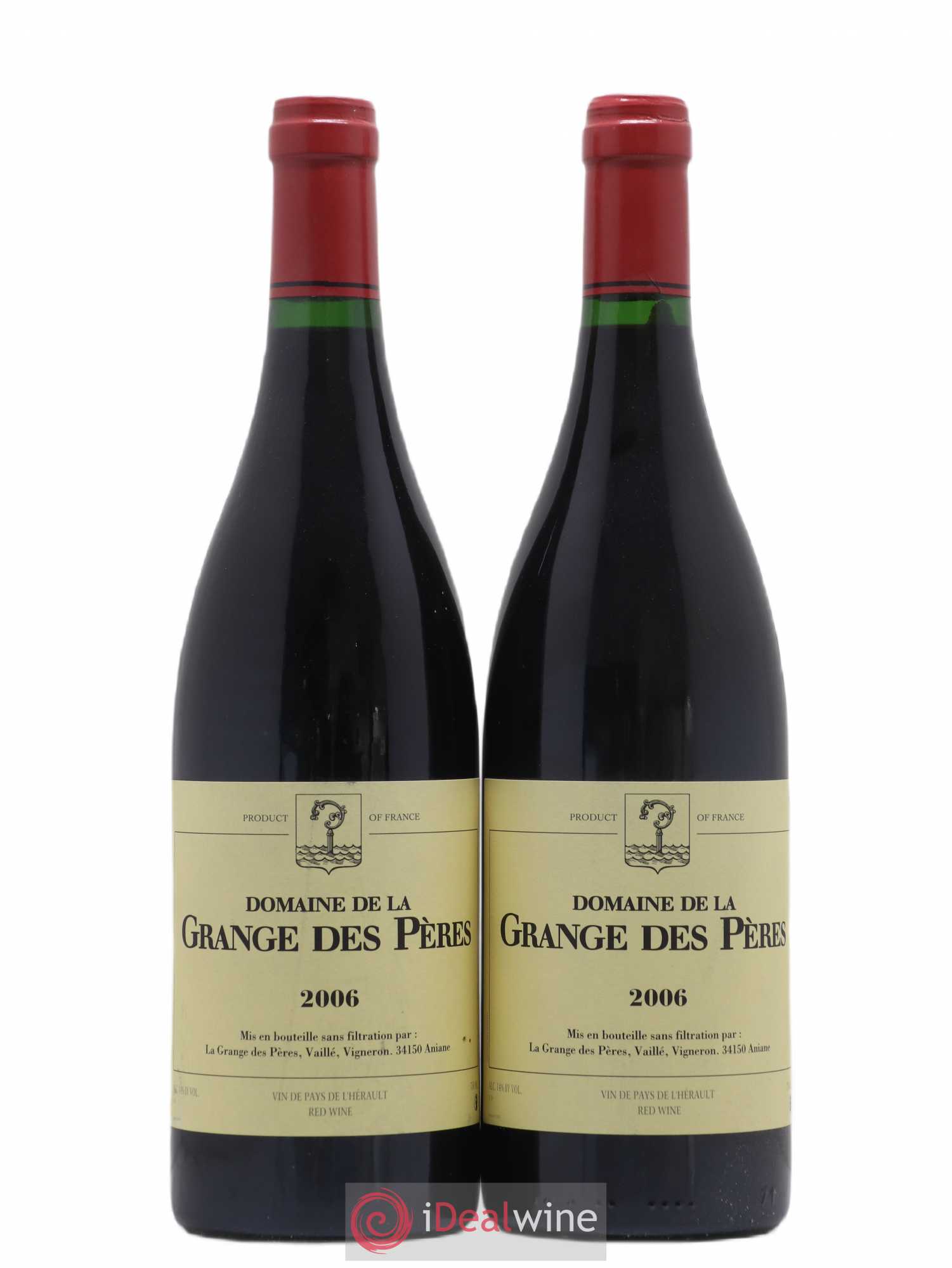 Pays d'Hérault Grange des Pères Laurent Vaillé 2006 - Lot de 2 bouteilles - 0