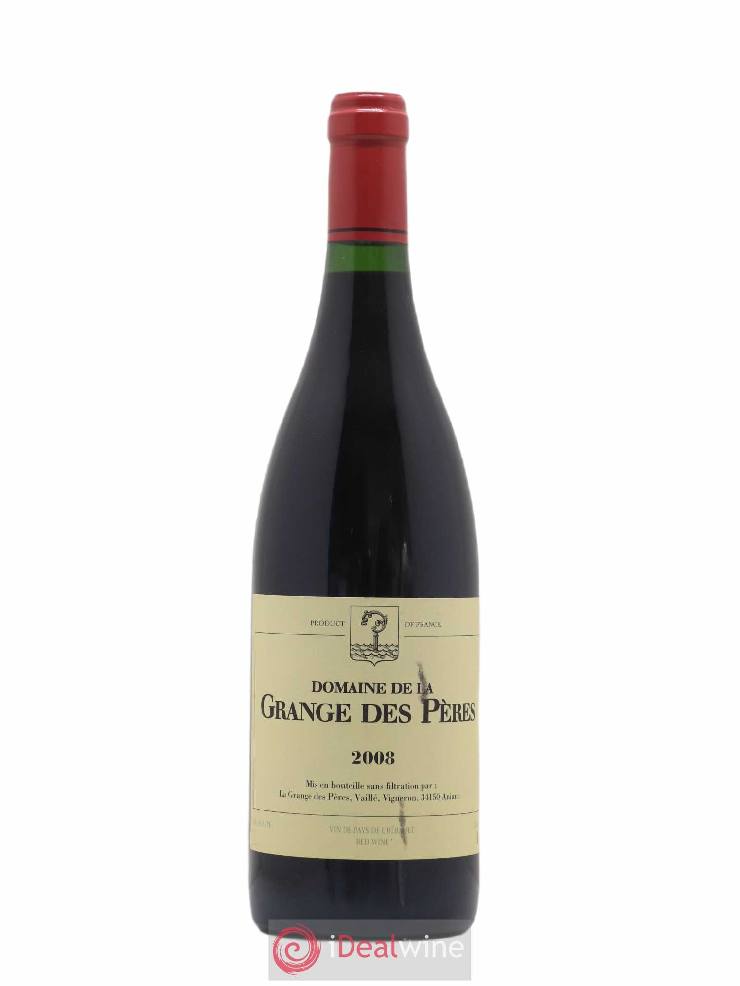 Pays d'Hérault Grange des Pères Laurent Vaillé 2008 - Lot de 1 bouteille - 0