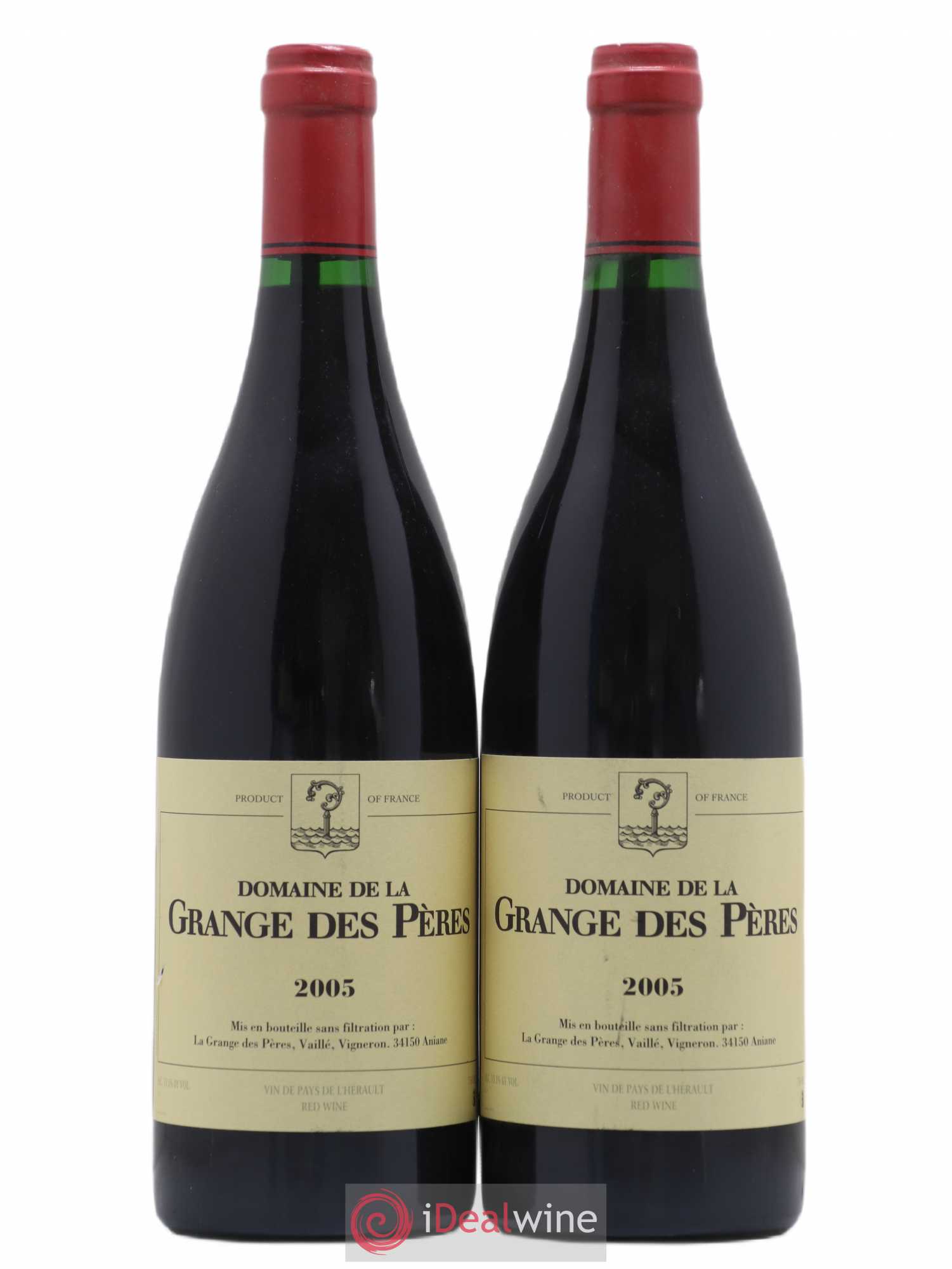 Pays d'Hérault Grange des Pères Laurent Vaillé 2005 - Lot de 2 bouteilles - 0