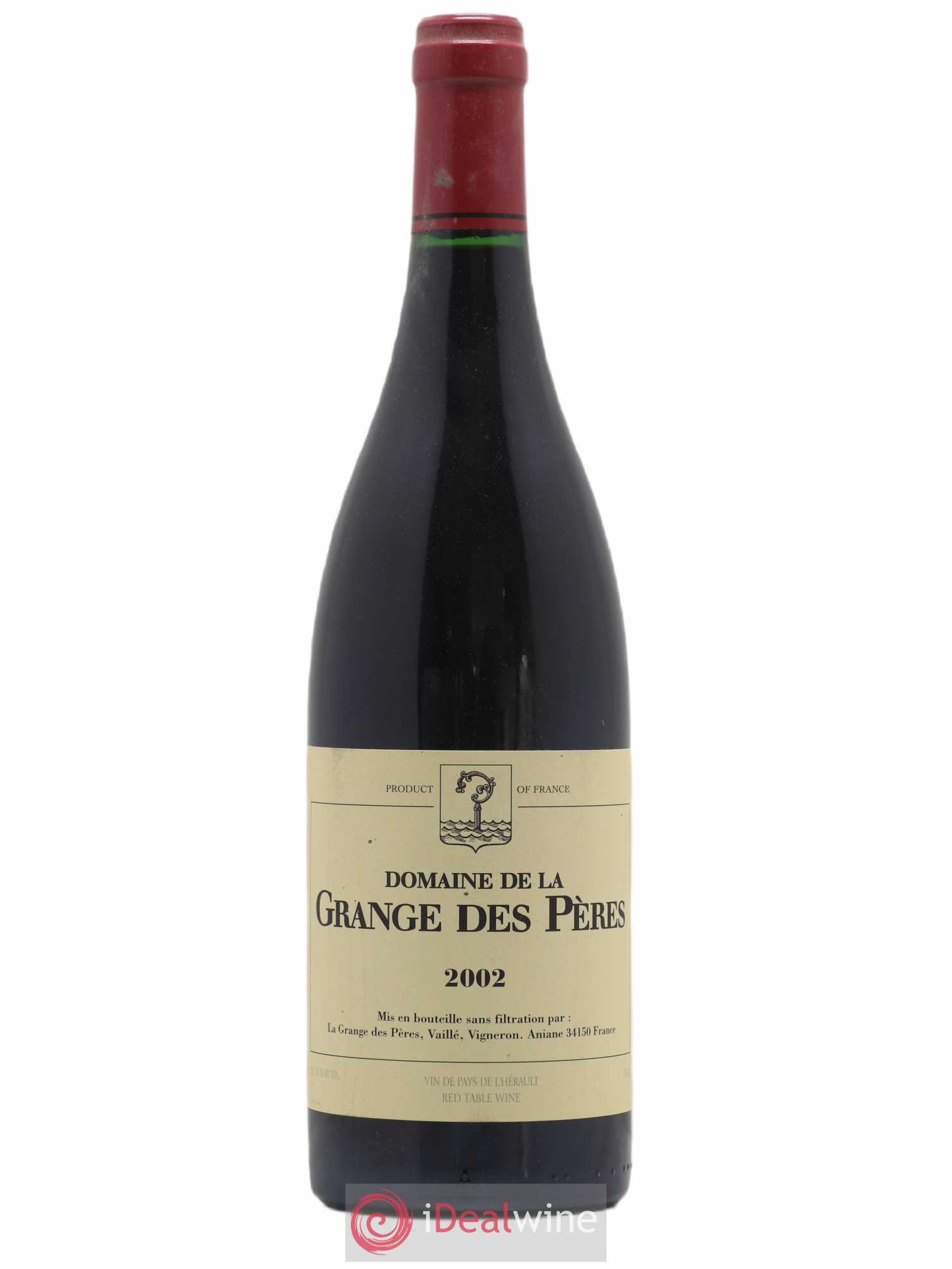 Pays d'Hérault Grange des Pères Laurent Vaillé 2002 - Lot of 1 bottle - 0