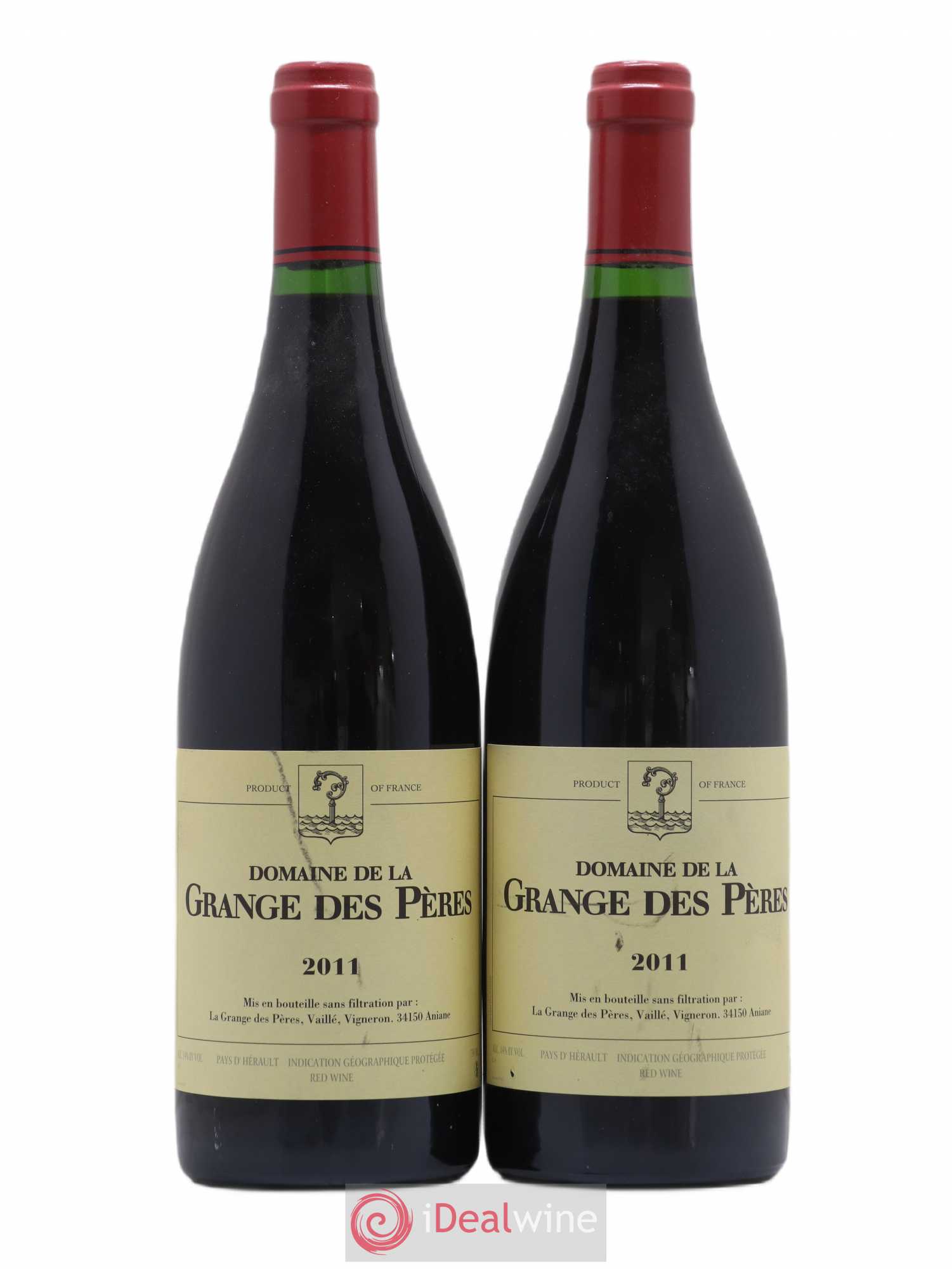 Pays d'Hérault Grange des Pères Laurent Vaillé 2011 - Lot de 2 bouteilles - 0
