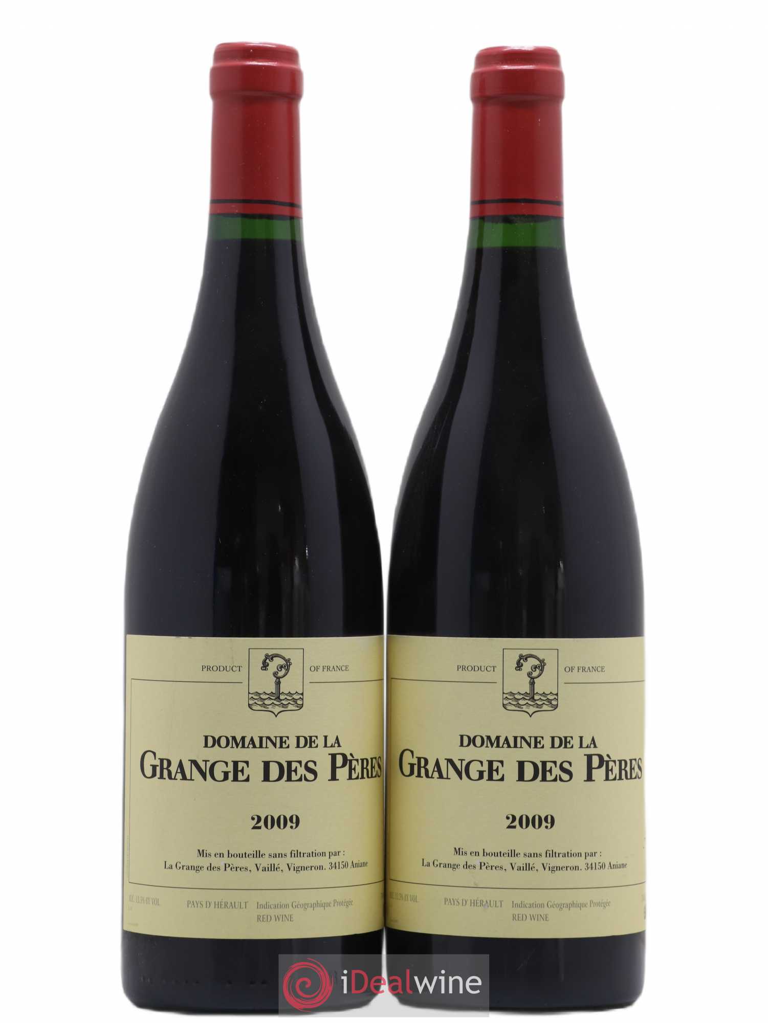 Pays d'Hérault Grange des Pères Laurent Vaillé 2009 - Lot de 2 bouteilles - 0