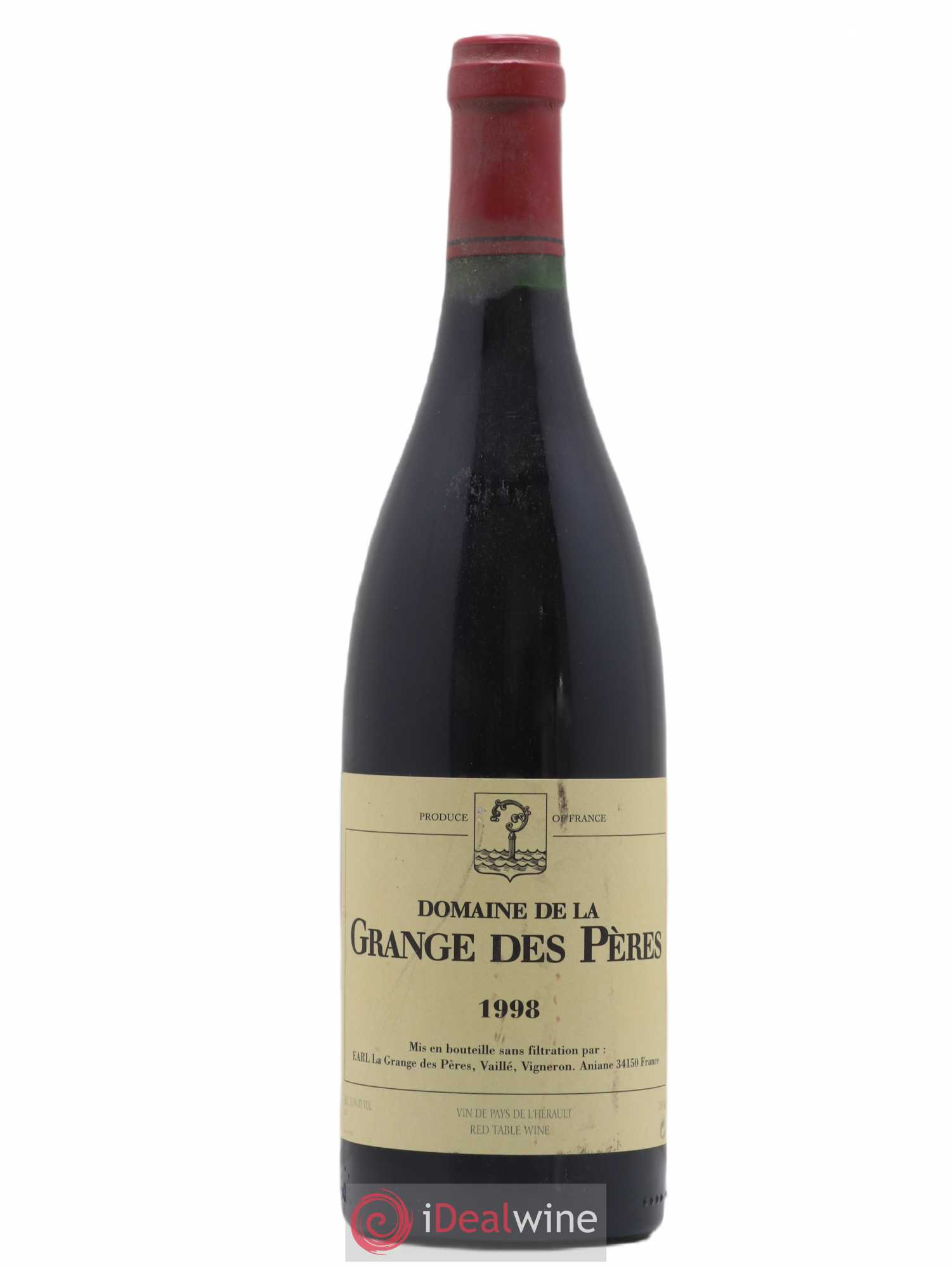 Pays d'Hérault Grange des Pères Laurent Vaillé 1998 - Lot de 1 bouteille - 0