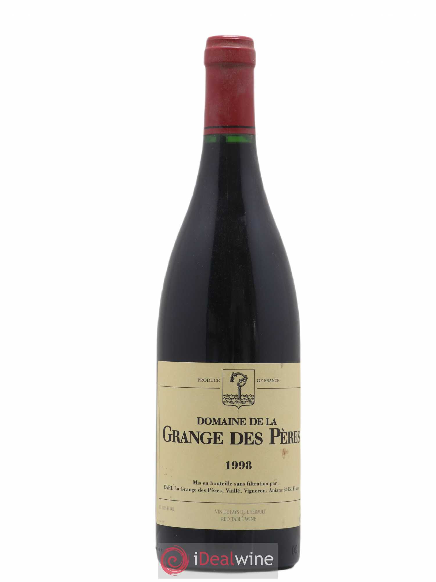 Pays d'Hérault Grange des Pères Laurent Vaillé 1998 - Lot de 1 bouteille - 0