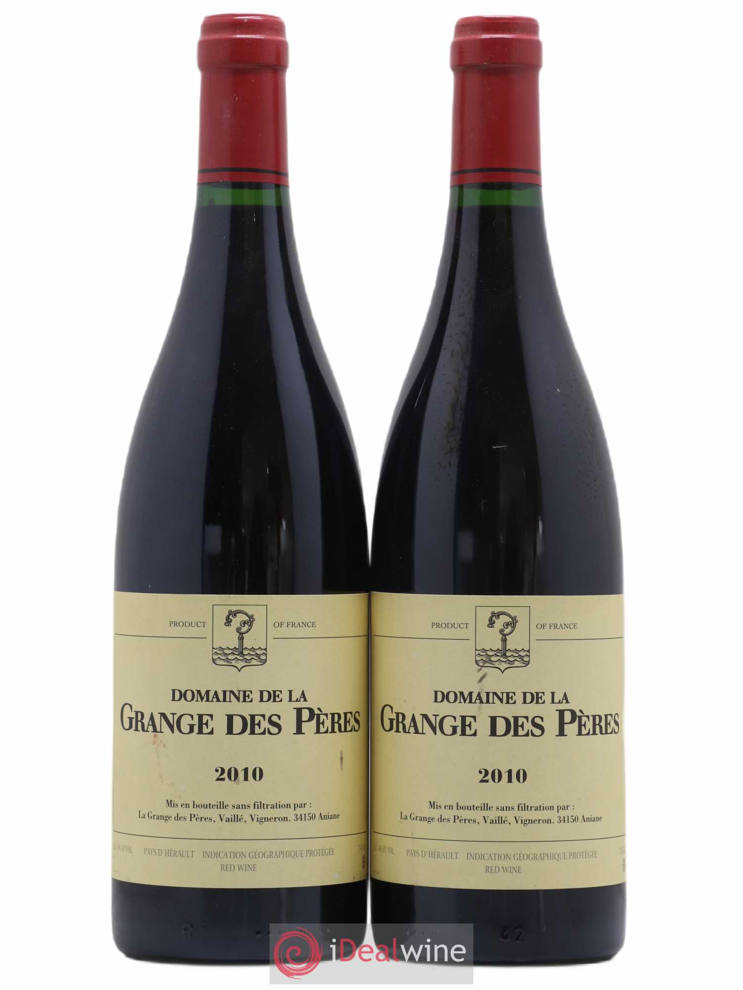 Pays d'Hérault Grange des Pères Laurent Vaillé 2010 - Lot de 2 bouteilles - 0