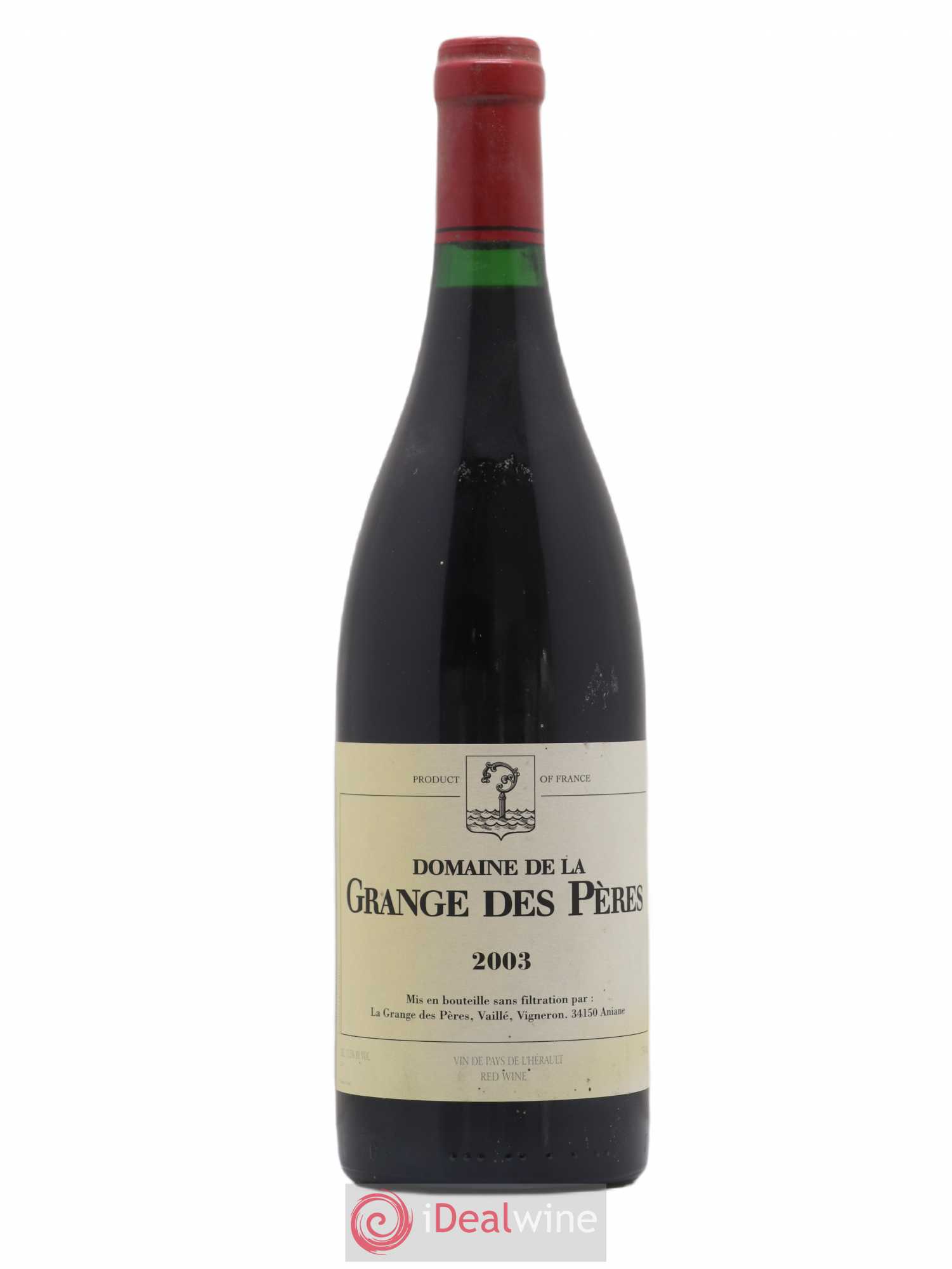 Pays d'Hérault Grange des Pères Laurent Vaillé 2003 - Lot de 1 bouteille - 0