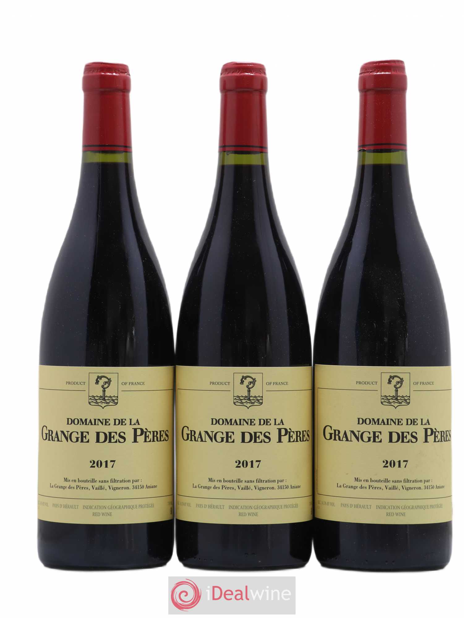 Pays d'Hérault Grange des Pères Laurent Vaillé 2017 - Lot de 3 bouteilles - 0
