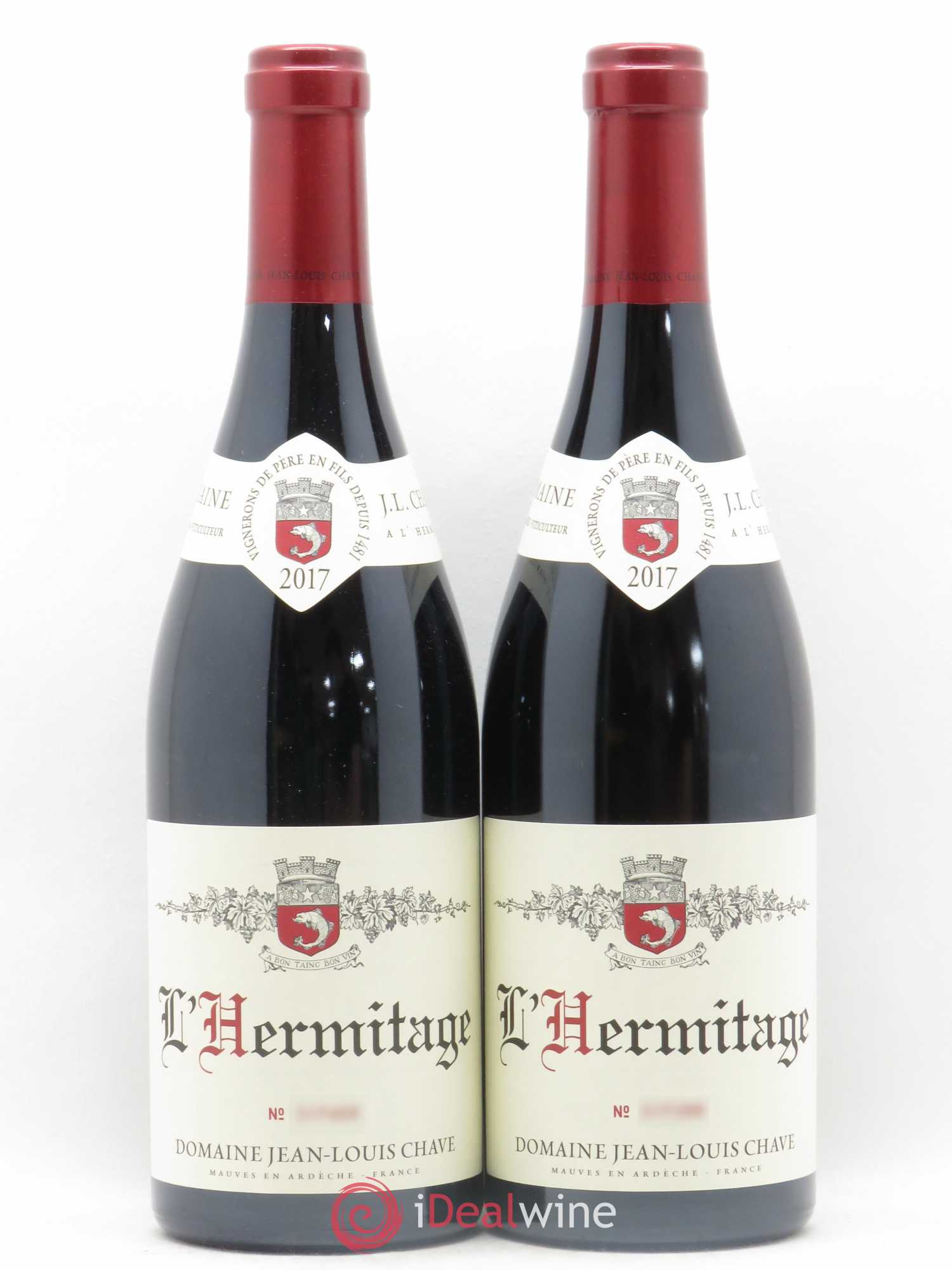 Hermitage Jean-Louis Chave 2017 - Lot de 2 bouteilles - 0