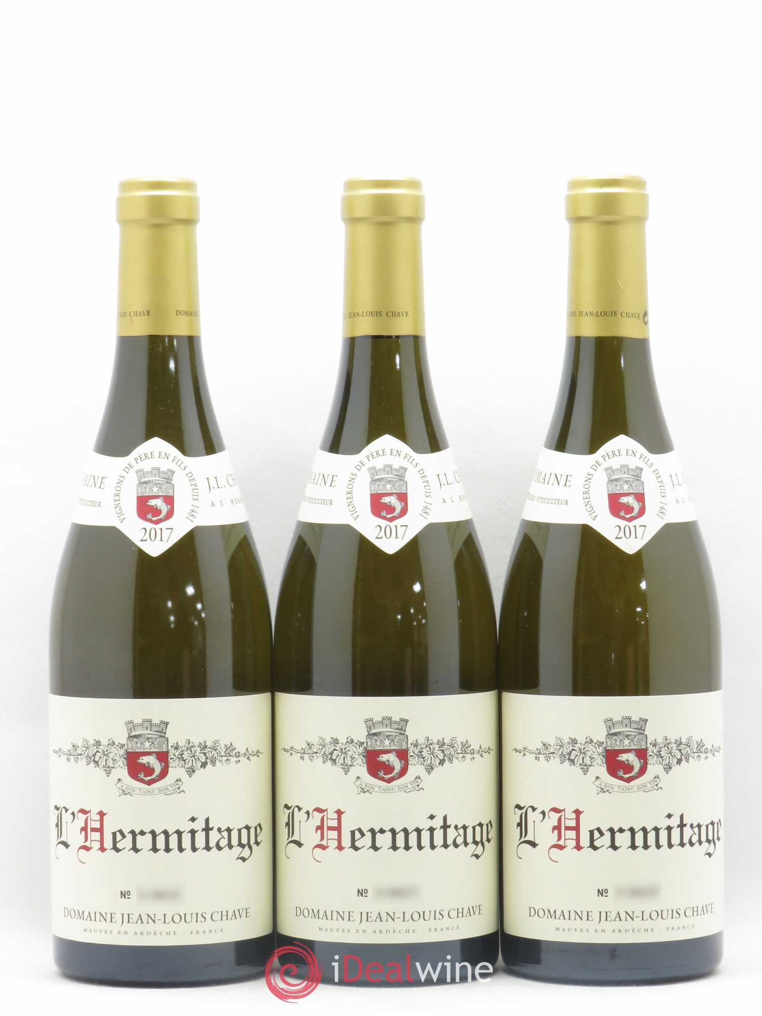 Hermitage Jean-Louis Chave 2017 - Lot de 3 bouteilles - 0