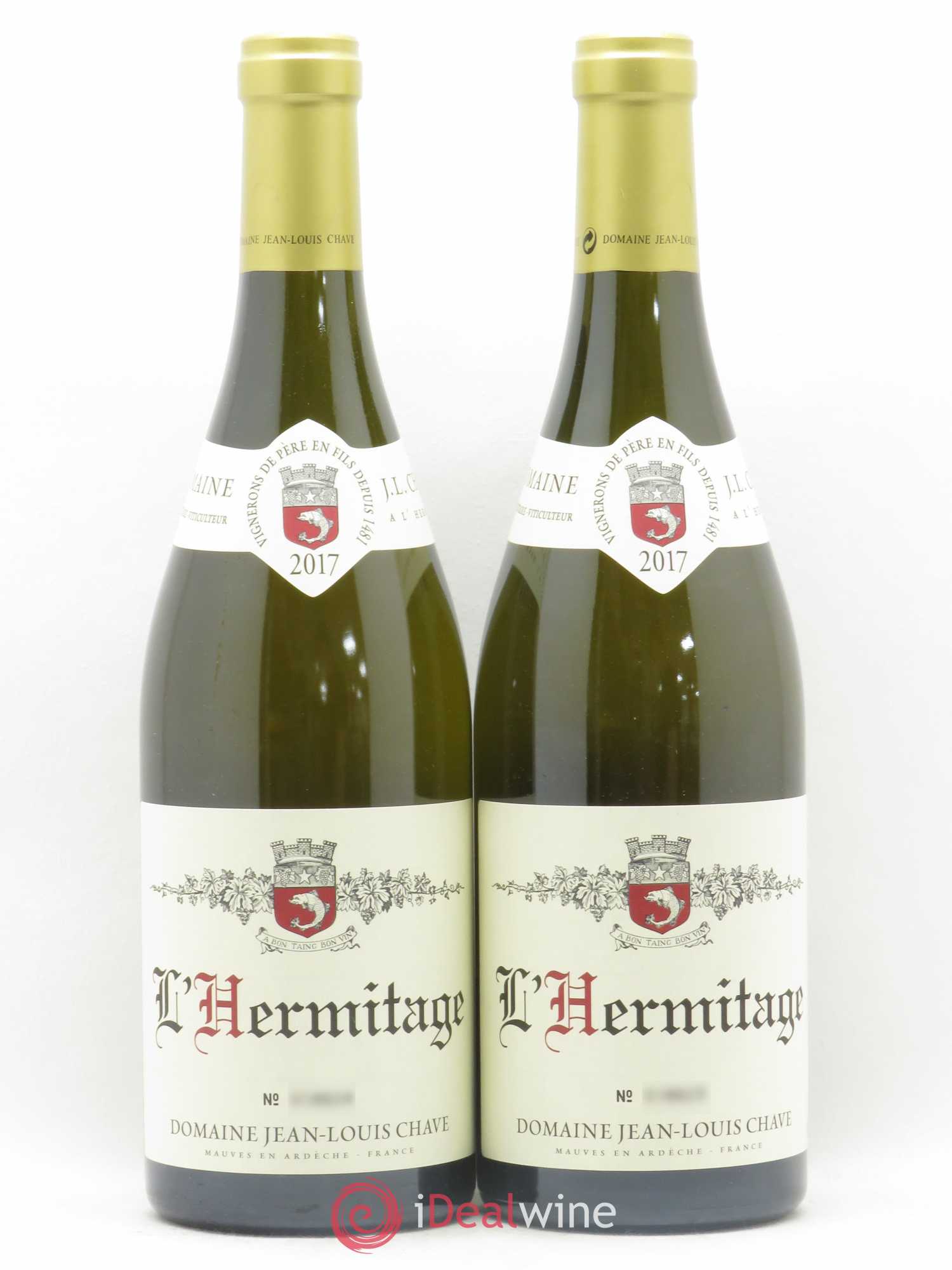 Hermitage Jean-Louis Chave 2017 - Lot de 2 bouteilles - 0