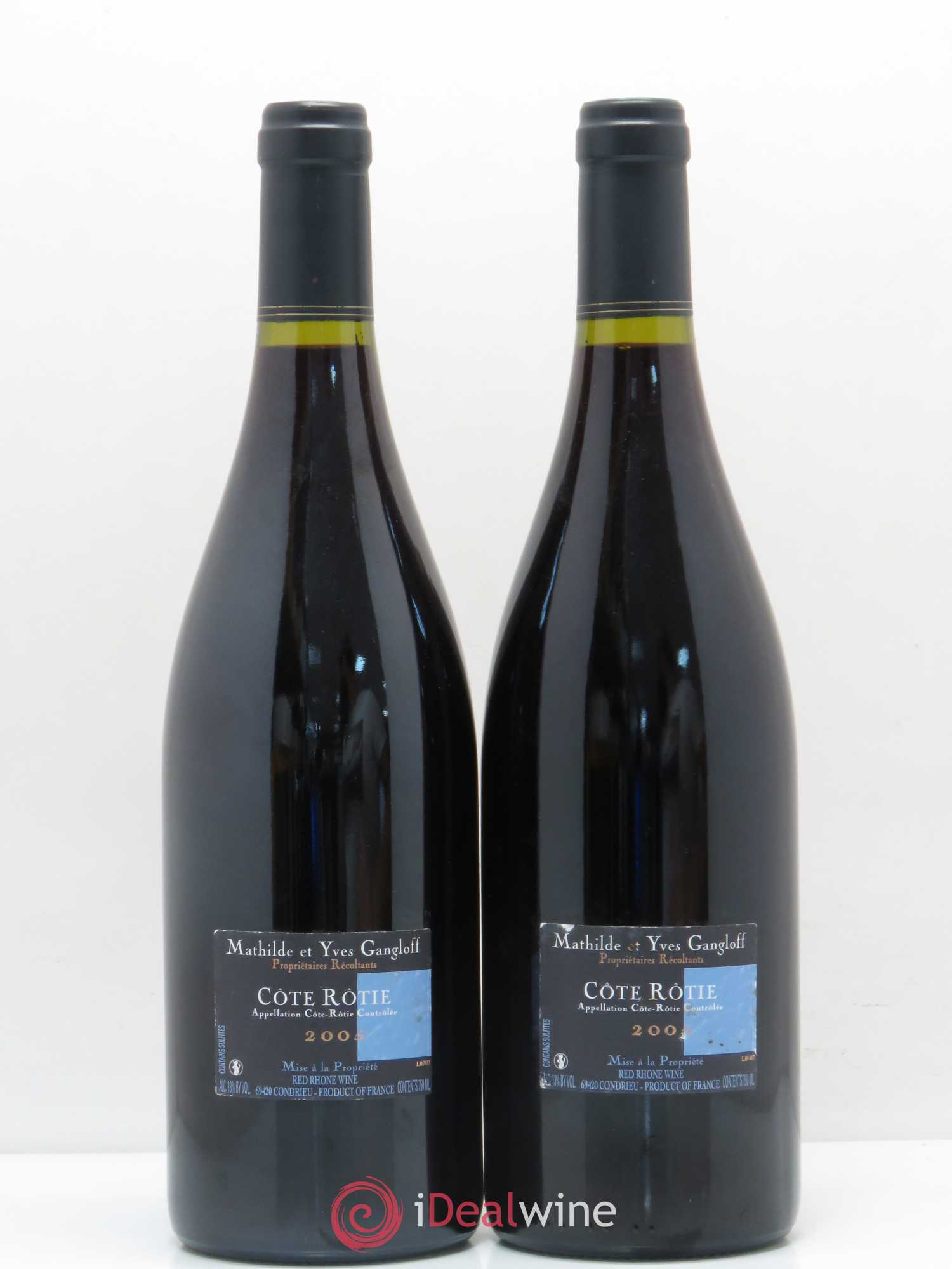 Côte-Rôtie La Barbarine Gangloff (Domaine) 2005 - Lot de 2 bouteilles - 1