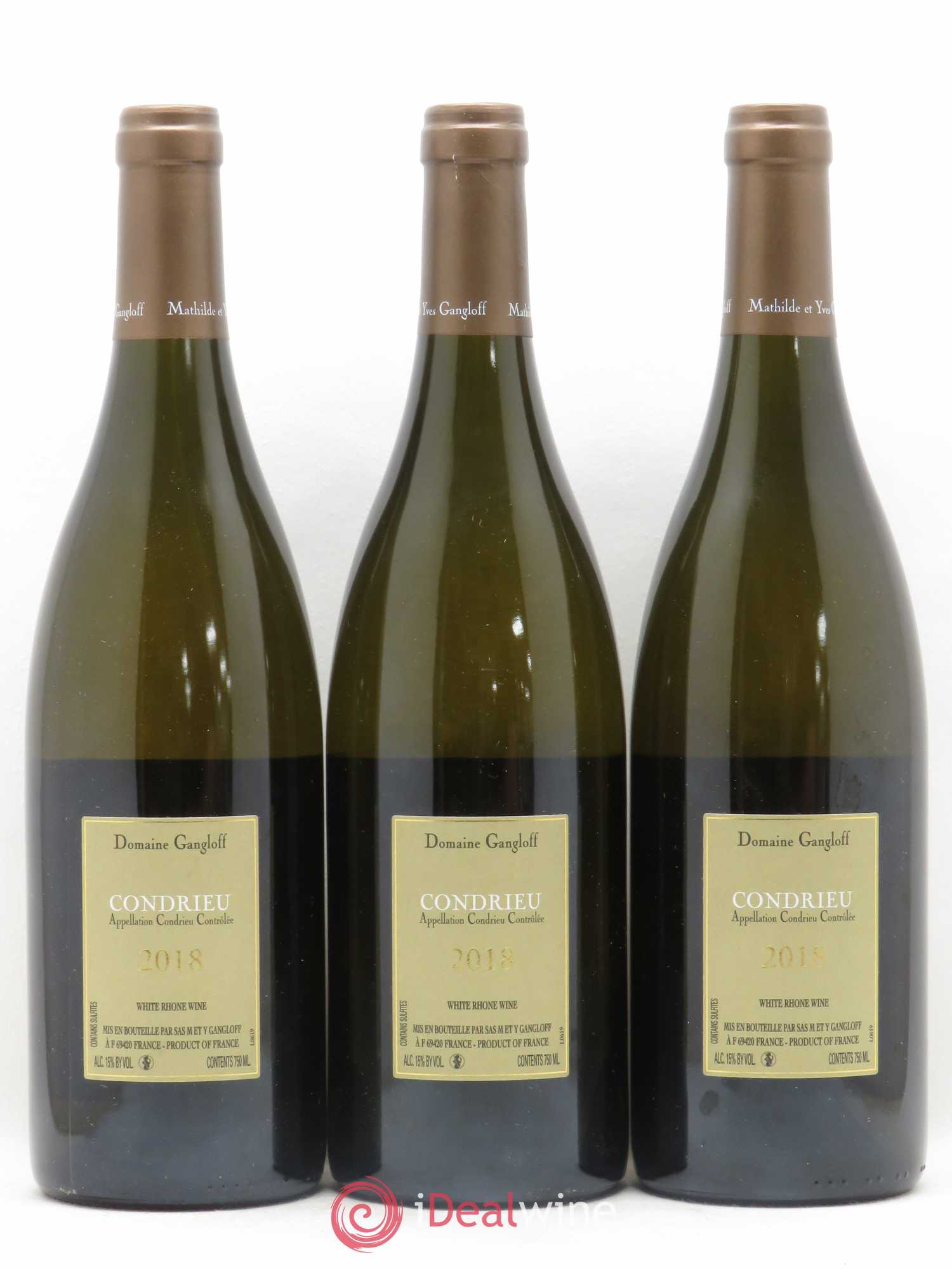 Condrieu Domaine Gangloff (Domaine) 2018 - Lot de 3 bouteilles - 1