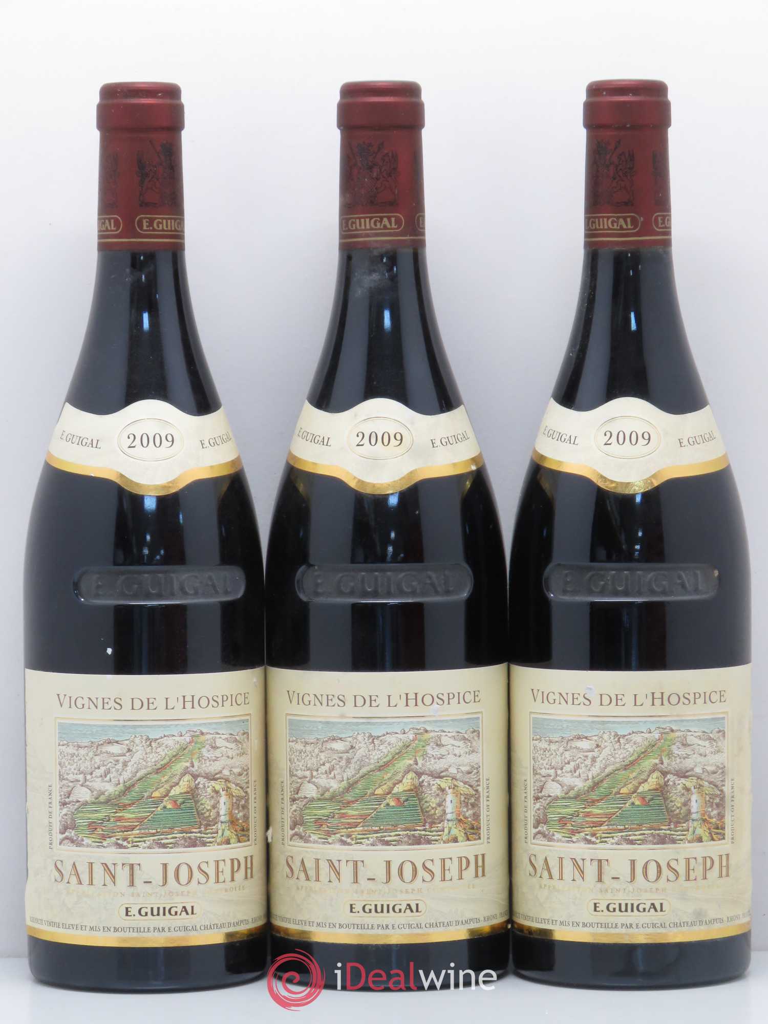 Saint-Joseph Vignes de l'Hospice Guigal 2009 - Lot de 3 bouteilles - 0
