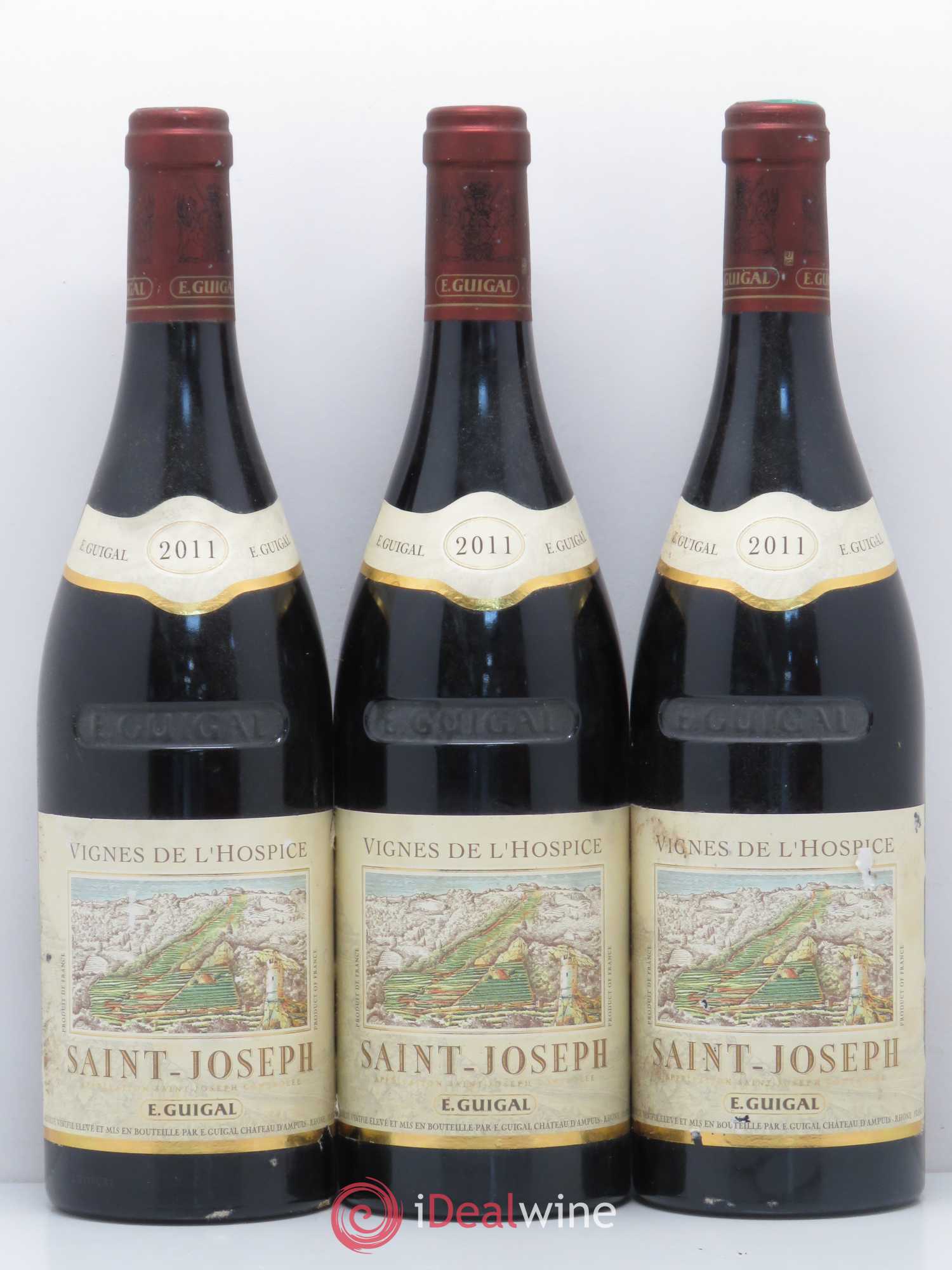Saint-Joseph Vignes de l'Hospice Guigal 2011 - Lot de 3 bouteilles - 0