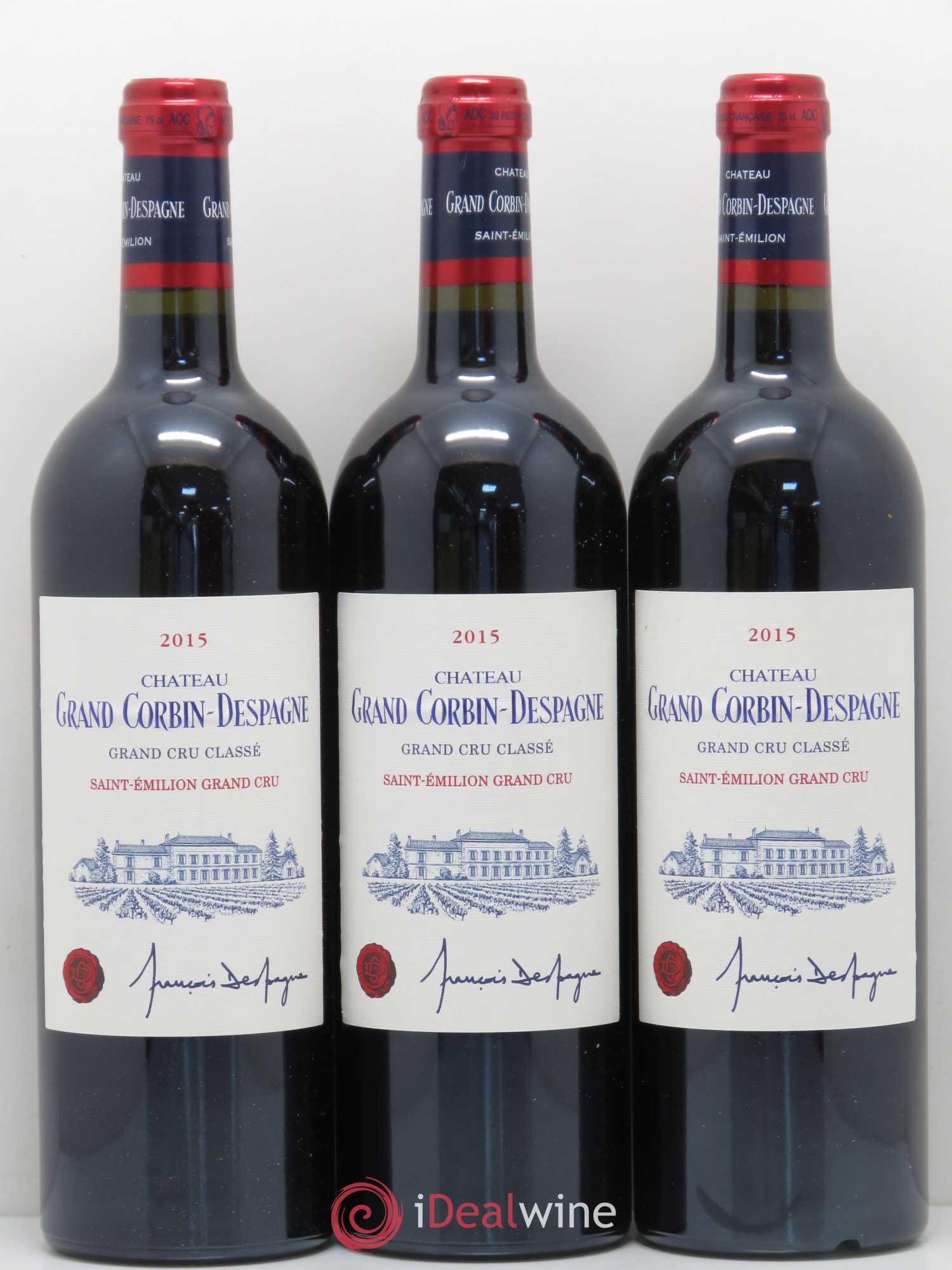Château Grand Corbin Despagne Grand Cru Classé 2015 - Lot de 12 bouteilles - 3